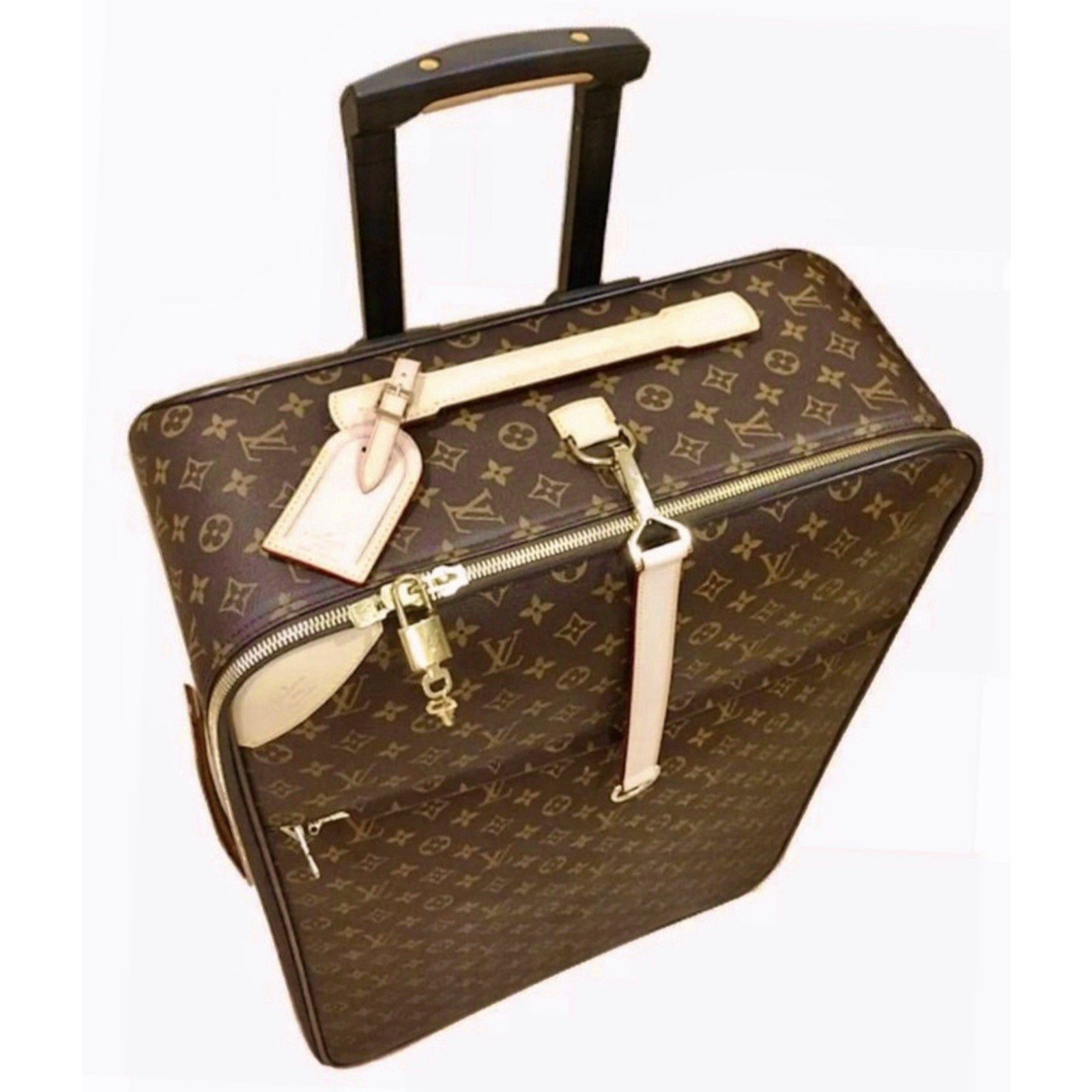 Louis Vuitton Pegase 70 Suitcase Bag w/ Coa Garment Dust-bag Excellent