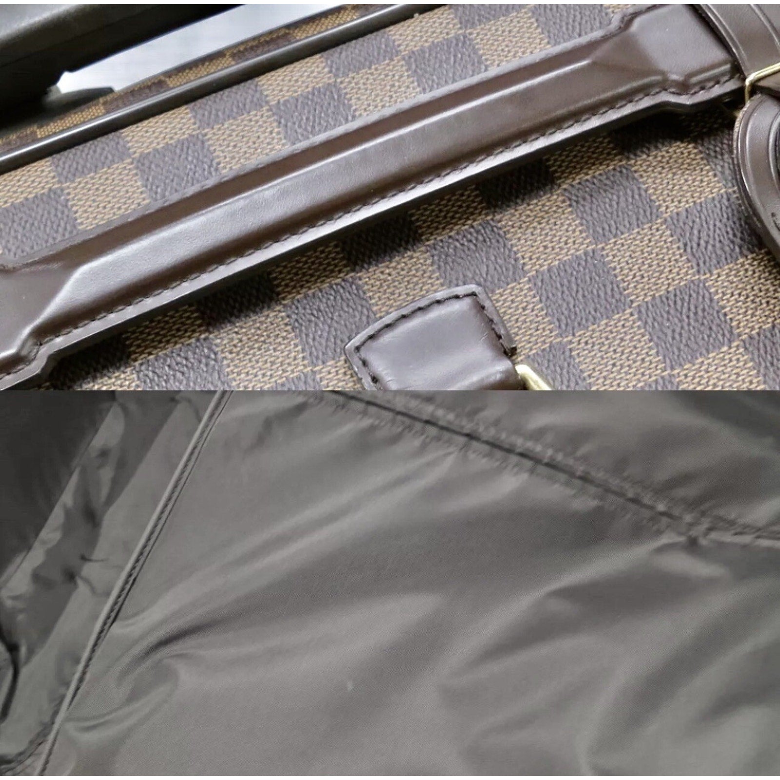 Louis Vuitton Pegase Suitcase 65 Luggage Rolling Tote Bag w/ Coa Garment Hanger