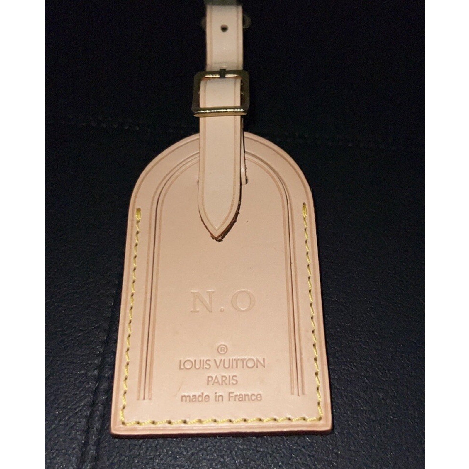 Louis Vuitton Name Tag N O Initials Goldtone - France