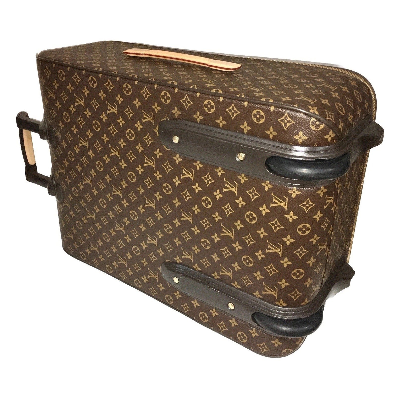 Louis Vuitton Pegase 70 Monogram Suitcase Rolling Luggage w/ Garment & Dust-bag