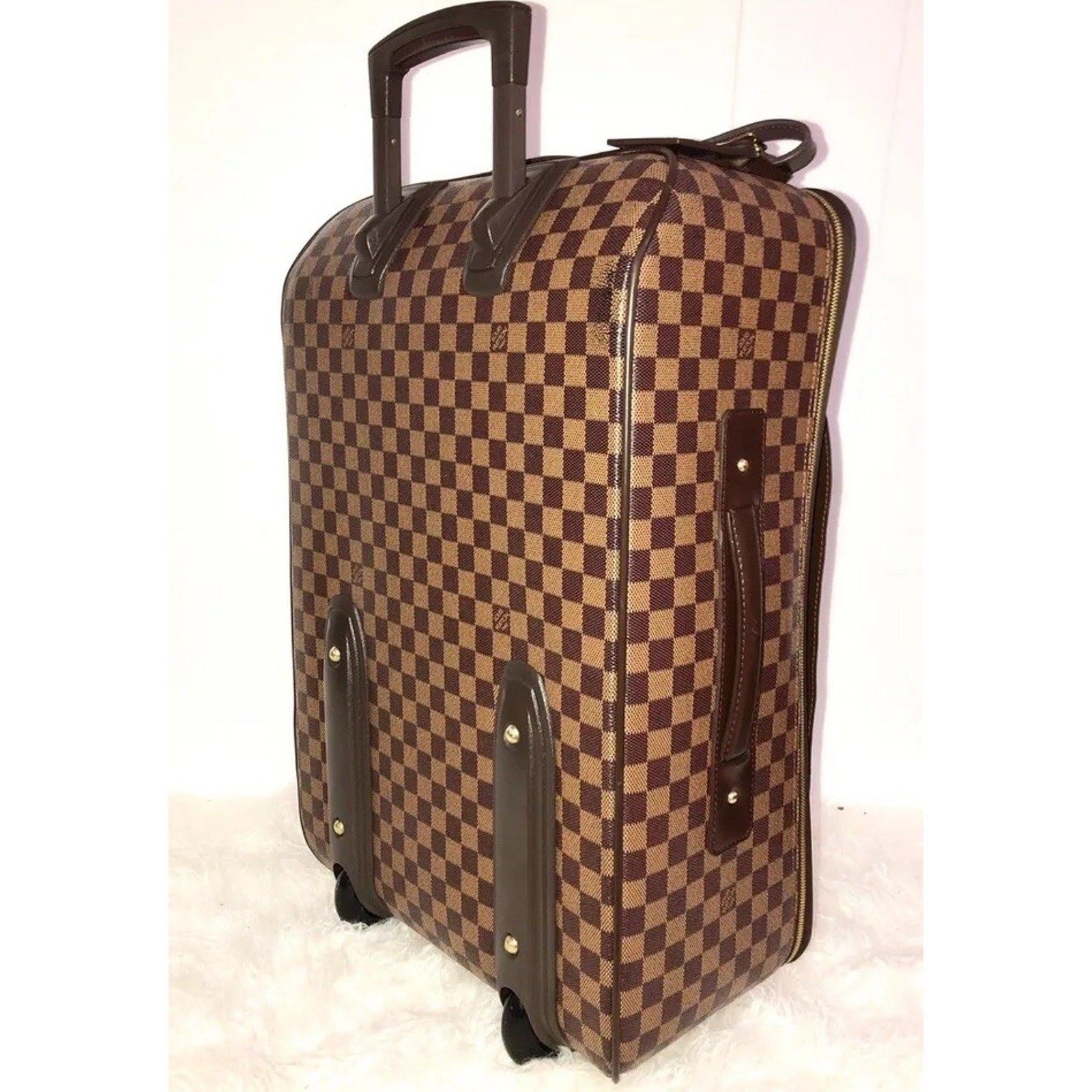 Louis Vuitton Pegase 55 Suitcase Bag Damier Ebene w/ Garment Bag Hanger