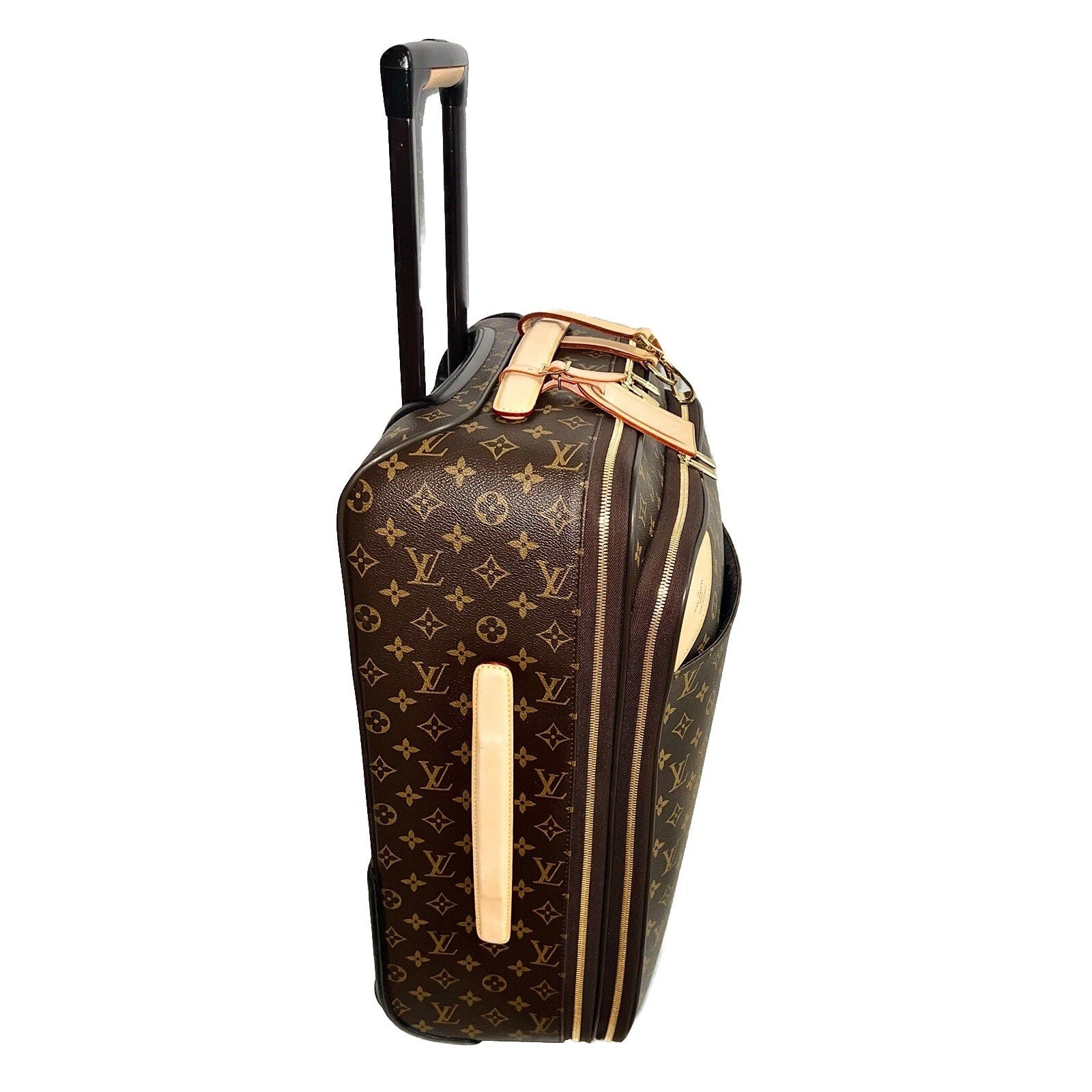 Louis Vuitton Business Pegase 55 Suitcase Monogram w/ Garment bag Dustbag Travel