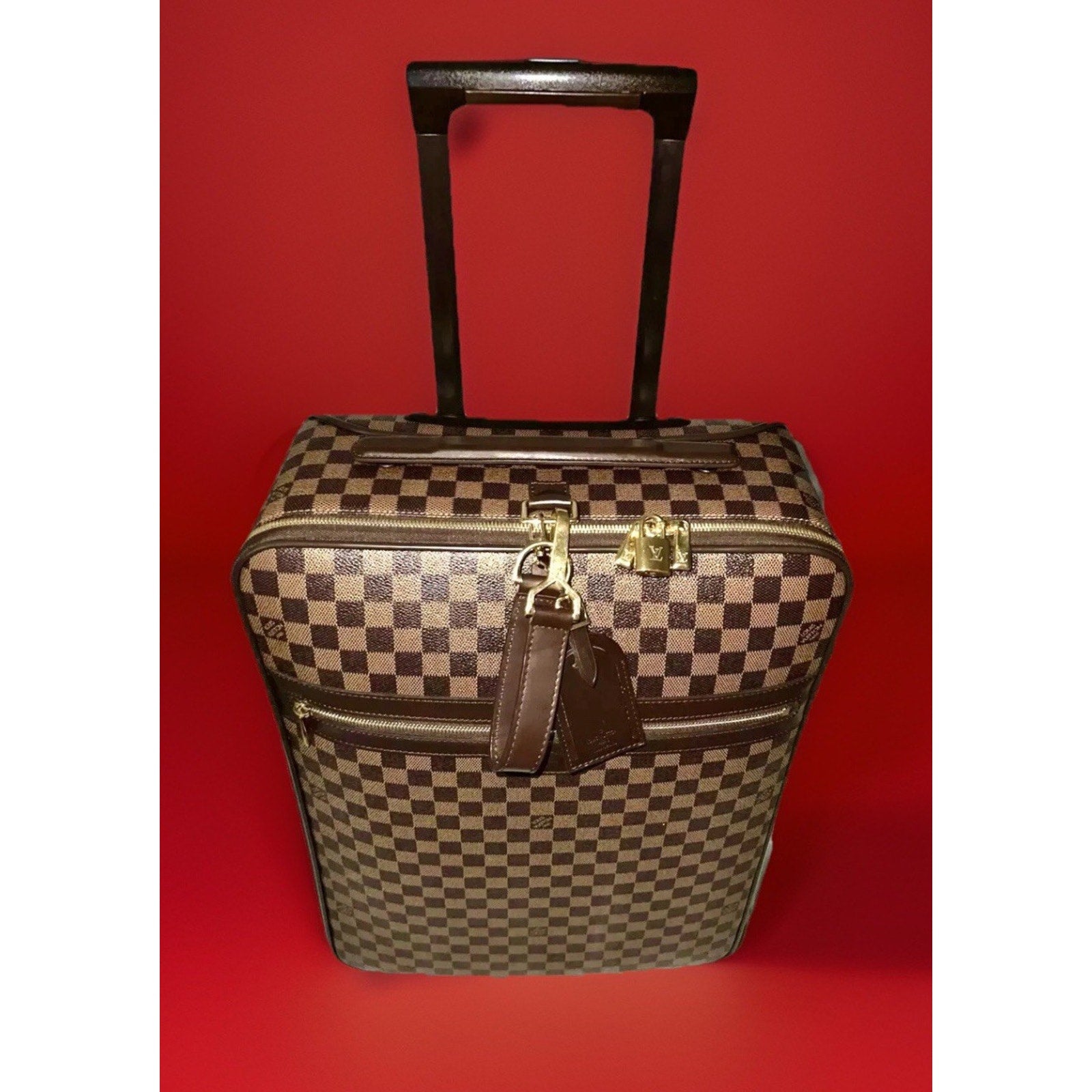 Louis Vuitton Pegase Legere Damier Ebene Suitcase Bag + Coa Garment & Dustbag A+