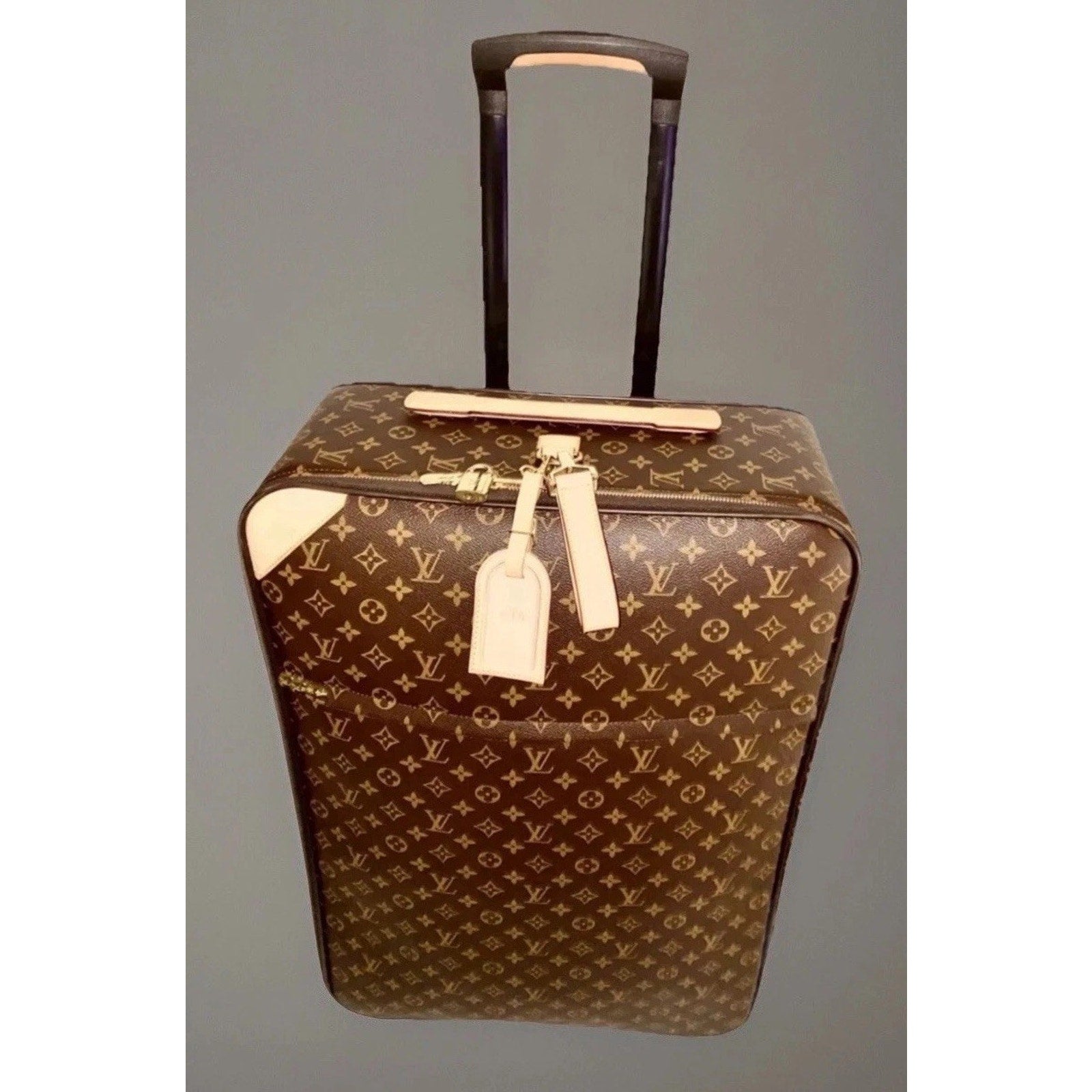 Louis Vuitton Pegase Monogram XL Suitcase w/ Dust-Cover LV Tag Lock COA