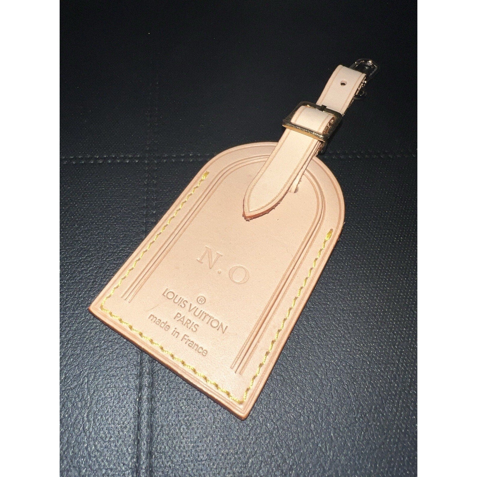 Louis Vuitton Name Tag N O Initials Goldtone - France