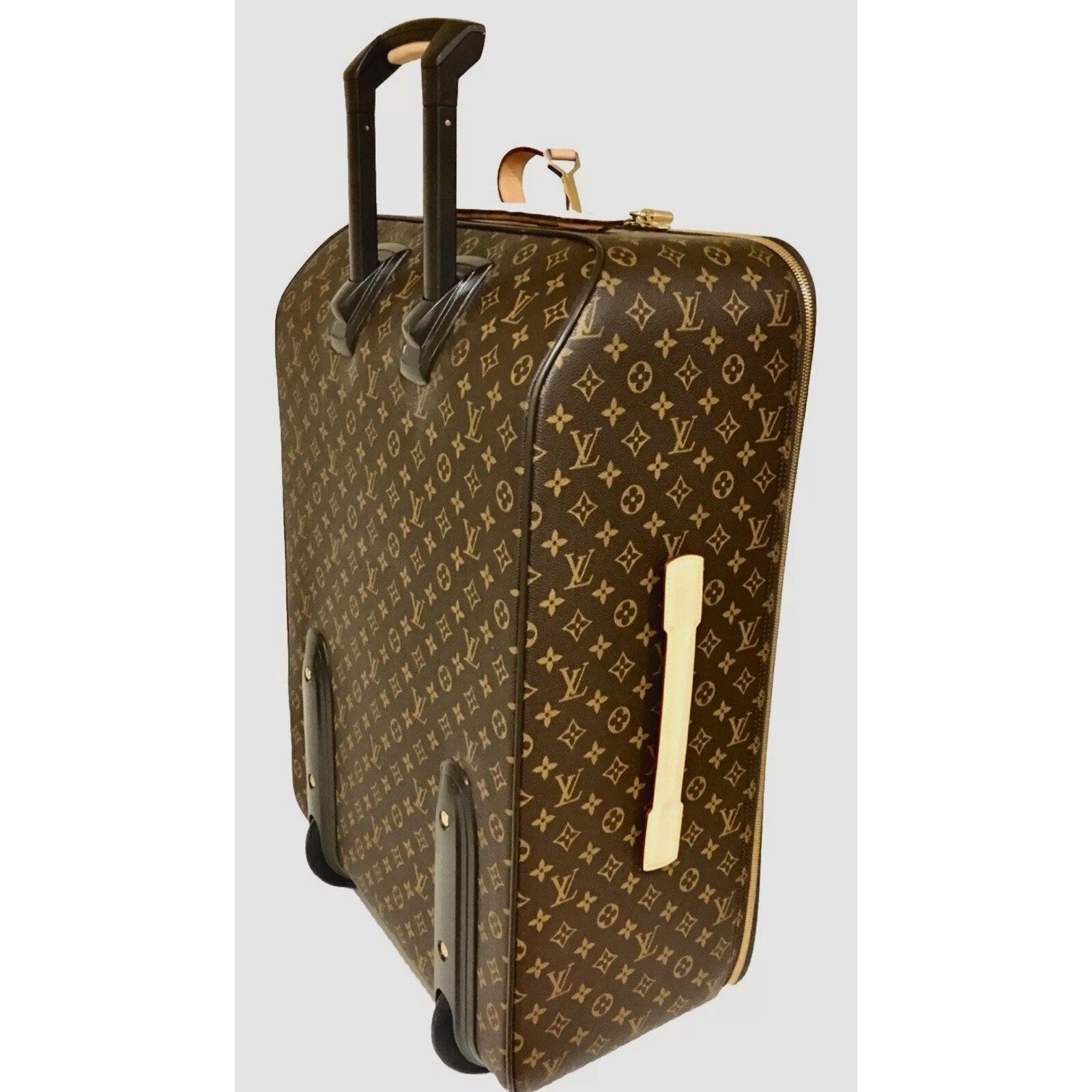 Louis Vuitton Pegase Monogram XL Suitcase w/ Dust-Cover LV Tag Lock COA
