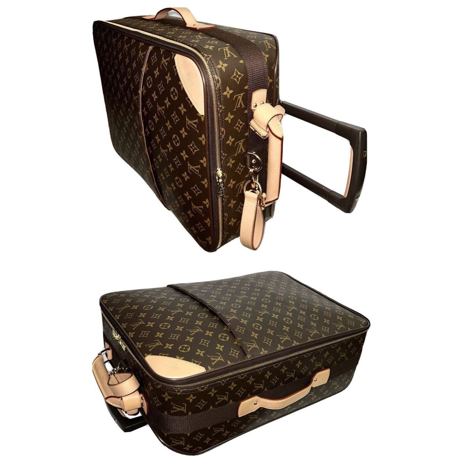 Louis Vuitton Pegase Classic Suitcase Carry-on w/ Coa Dustbag Tag Strap