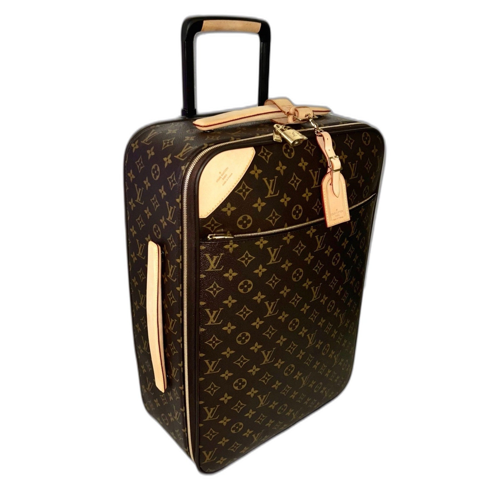 Authentic Louis Vuitton Pegase Suitcase Legere Monogram Bag Carry on w/ COA