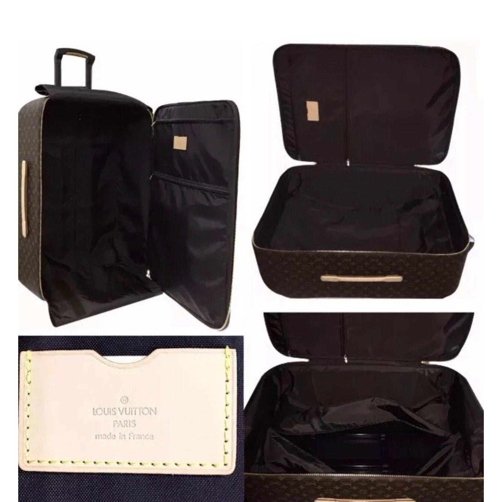 Louis Vuitton Pegase Monogram Suitcase Upright Bag + Garment —Dust-bag