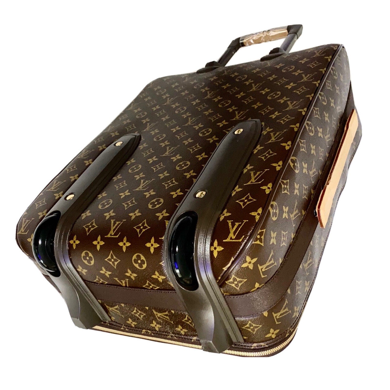 Louis Vuitton Pegase Monogram Suitcase Rolling Carry on w/ Coa Garment Bag 🇺🇸