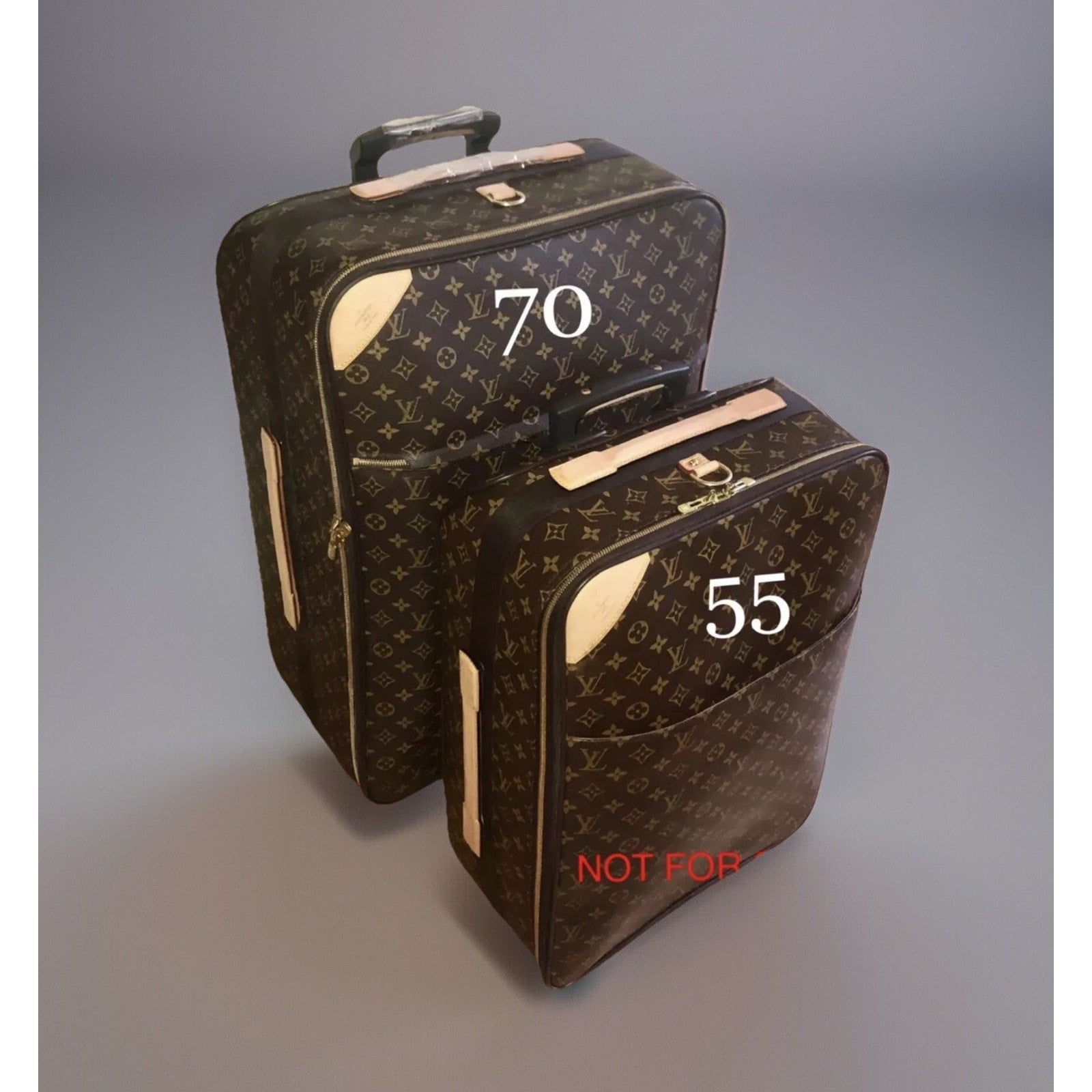 Louis Vuitton Pegase Monogram Suitcase Rolling Luggage Bag w/ Dust Cover