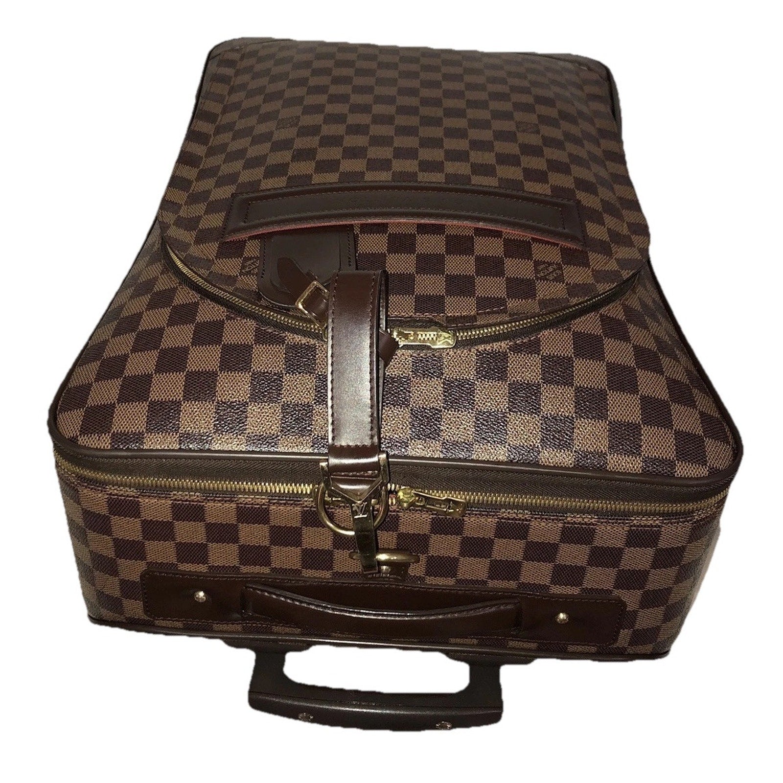 Louis Vuitton Pegase 55 Suitcase Bag Damier Ebene w/ Garment Bag Hanger