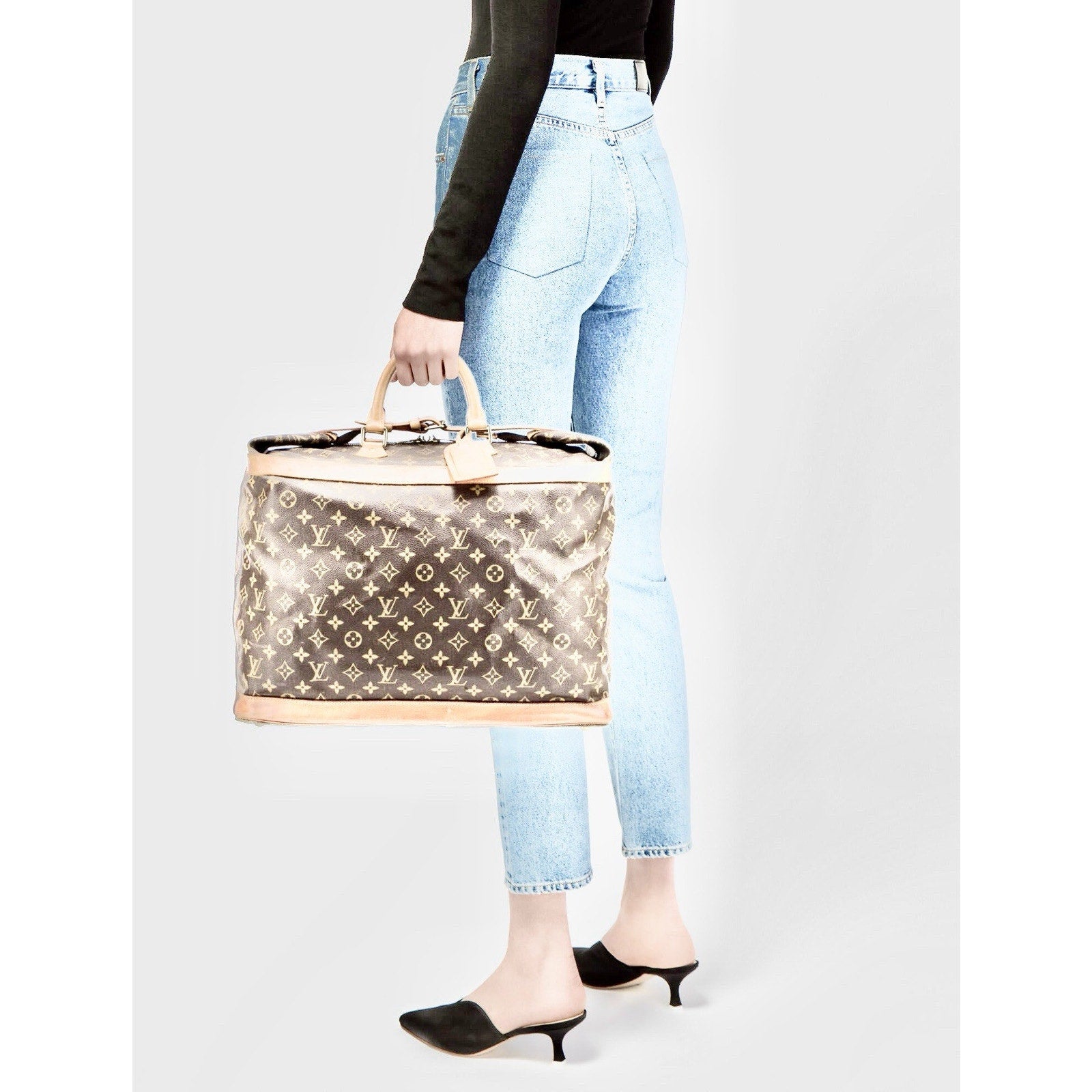 Louis Vuitton Cruiser Timeless Tote w/ Coa Dust-bag Name Tag Lock