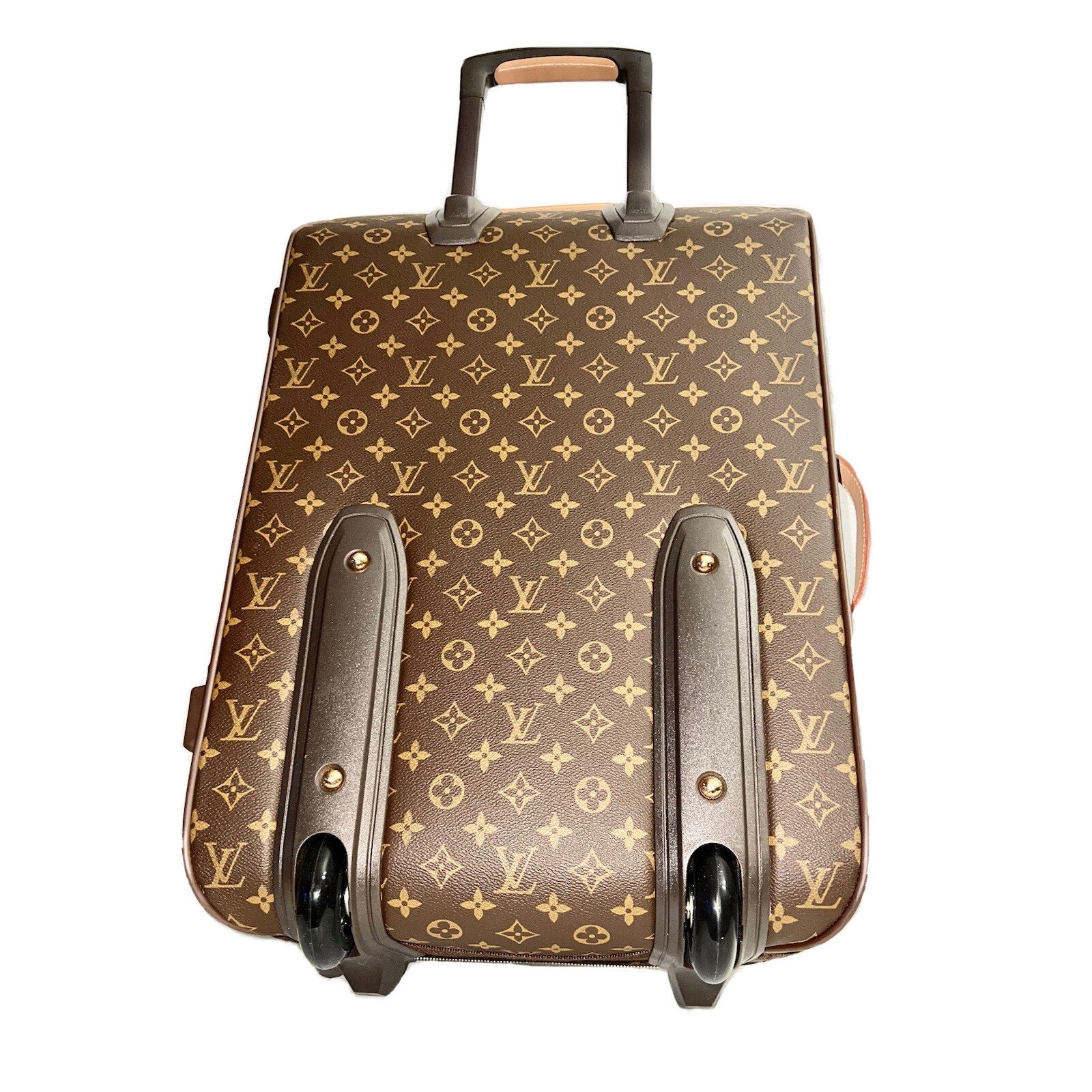 Louis Vuitton Pegase Upright Suitcase Carry Bag w/ COA Dustbag Tag Strap