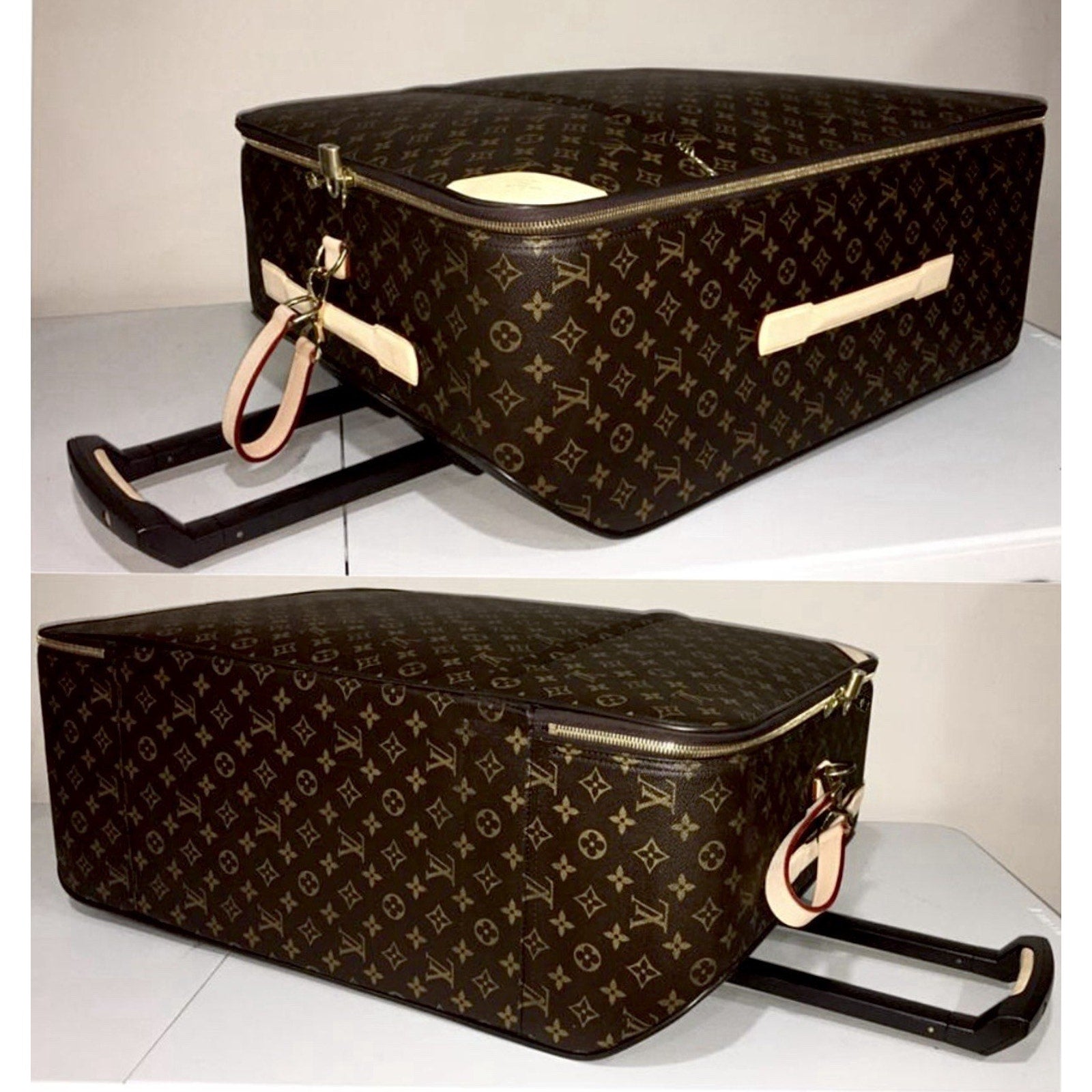Louis Vuitton Pegase 70 Suitcase Bag w/ Coa Garment Dust-bag Excellent