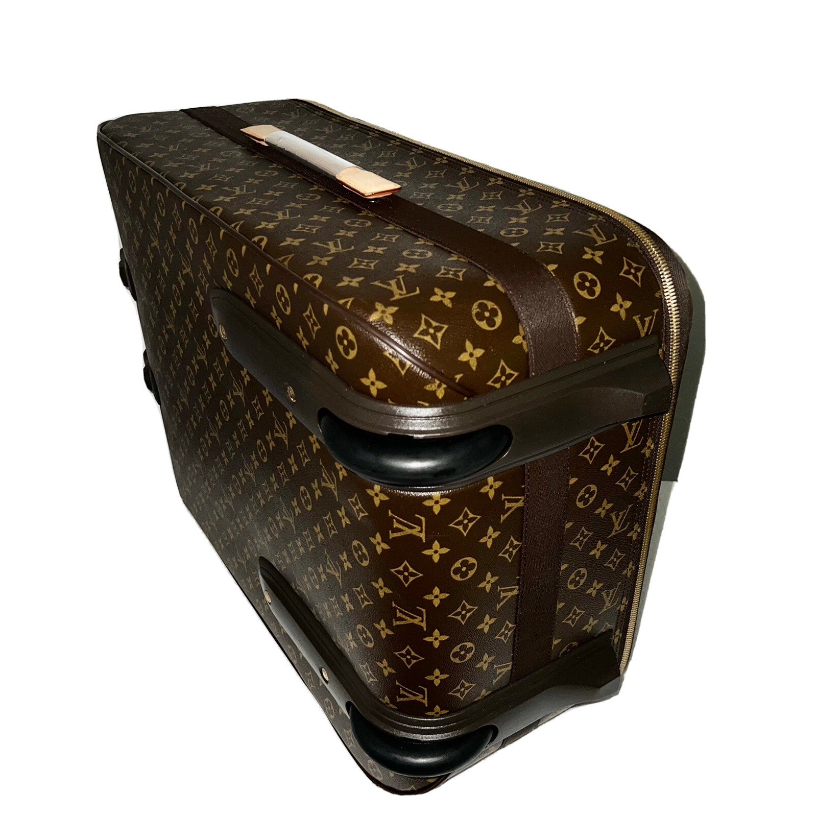 Louis Vuitton Pegase 70 Vintage LV Suitcase Luggage w/ Strap COA Garment Bag