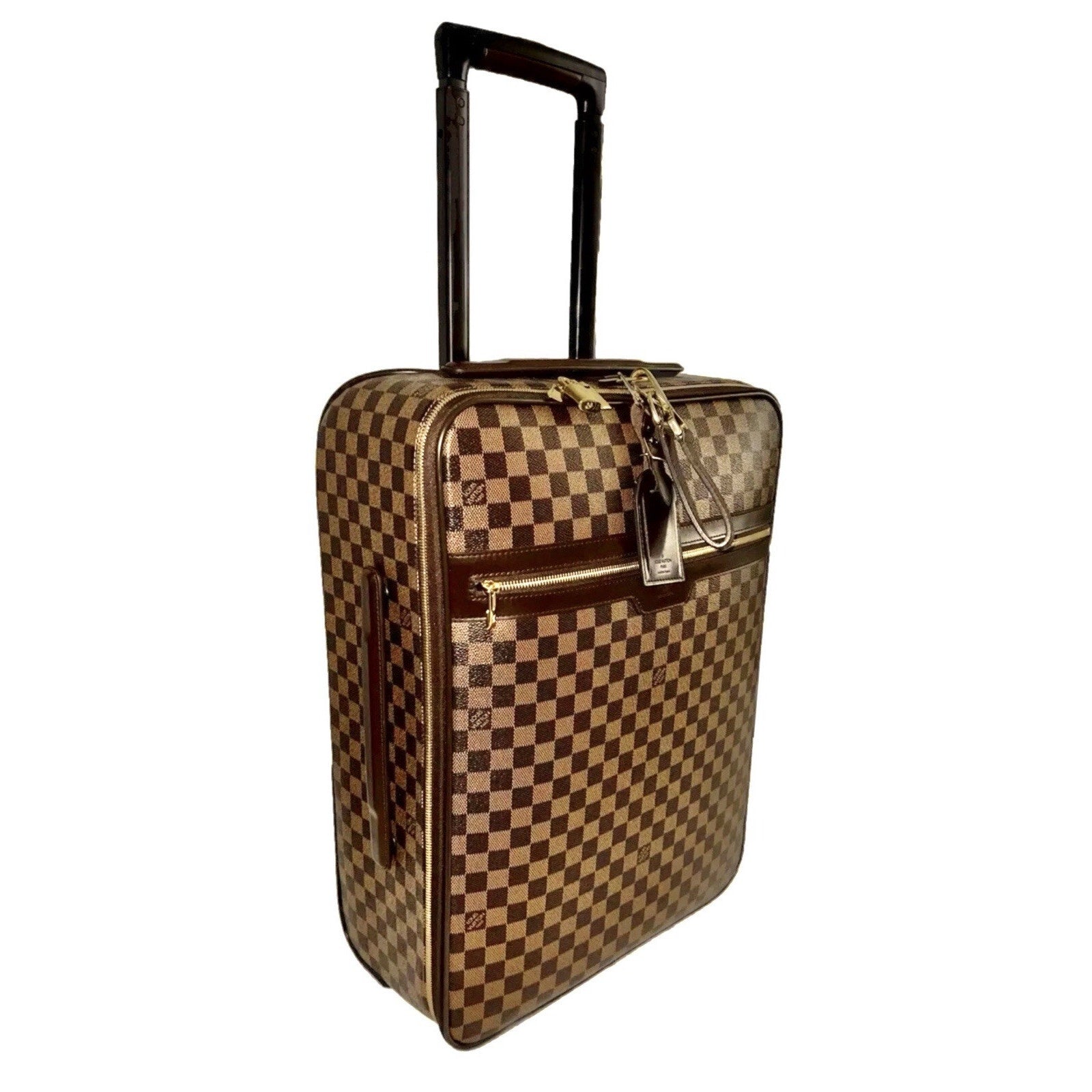 Louis Vuitton Pegase 55 Legere Damier Ebene Suitcase w/ Strap Coa Dust-bag