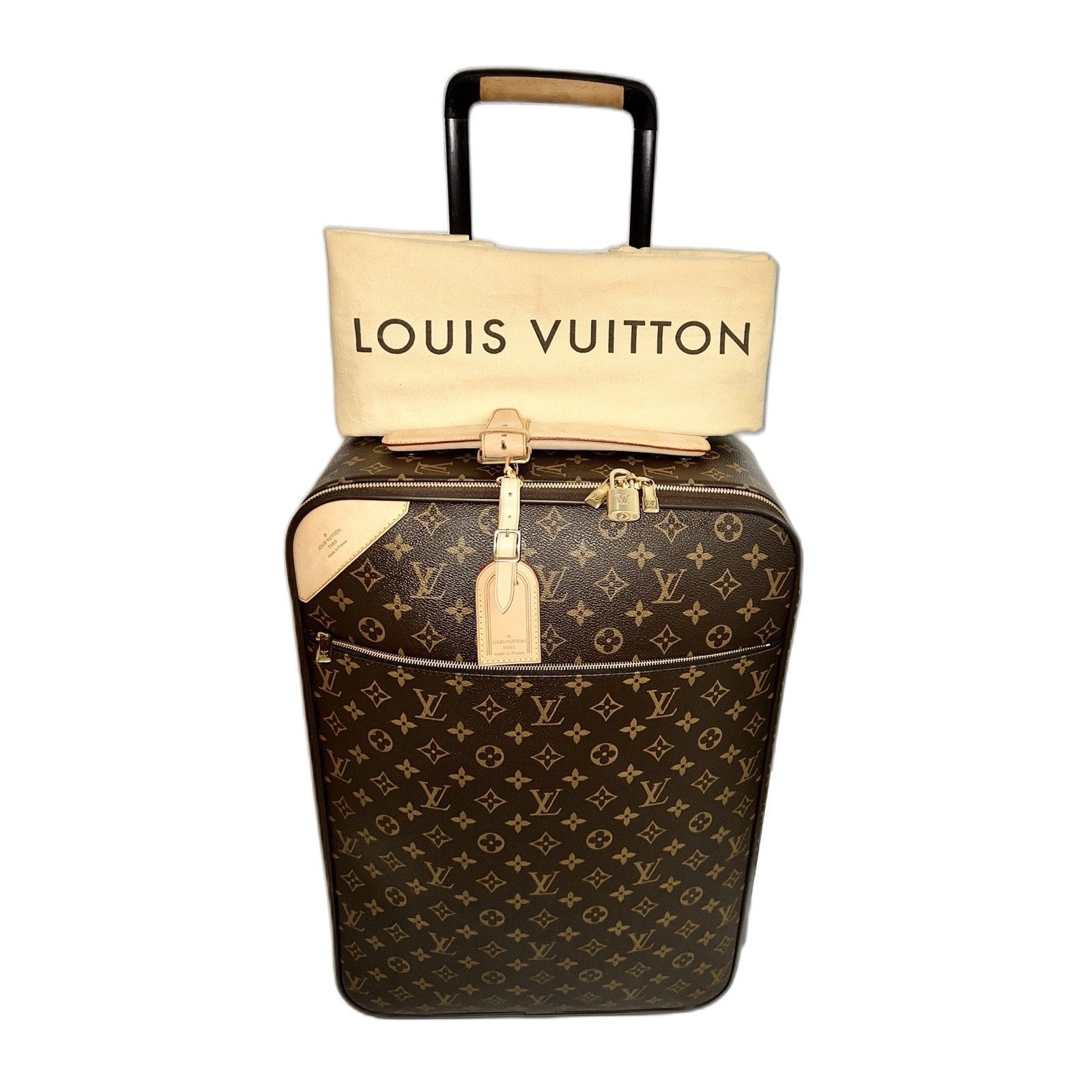 Authentic Louis Vuitton Pegase Suitcase Legere Monogram Bag Carry on w/ COA