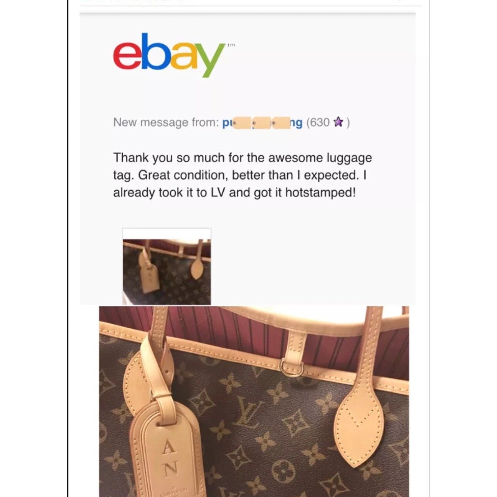 Louis Vuitton ID Name Tag Lock & Key Brass Padlock 1 Set - Goldtone Large