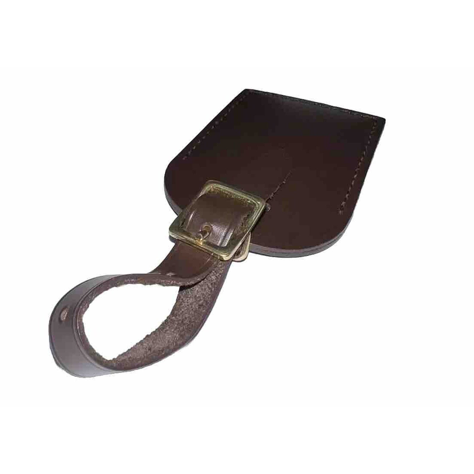 Louis Vuitton Bag Tag w/ HY Initials Damier Ebene Goldtone Dark Brown