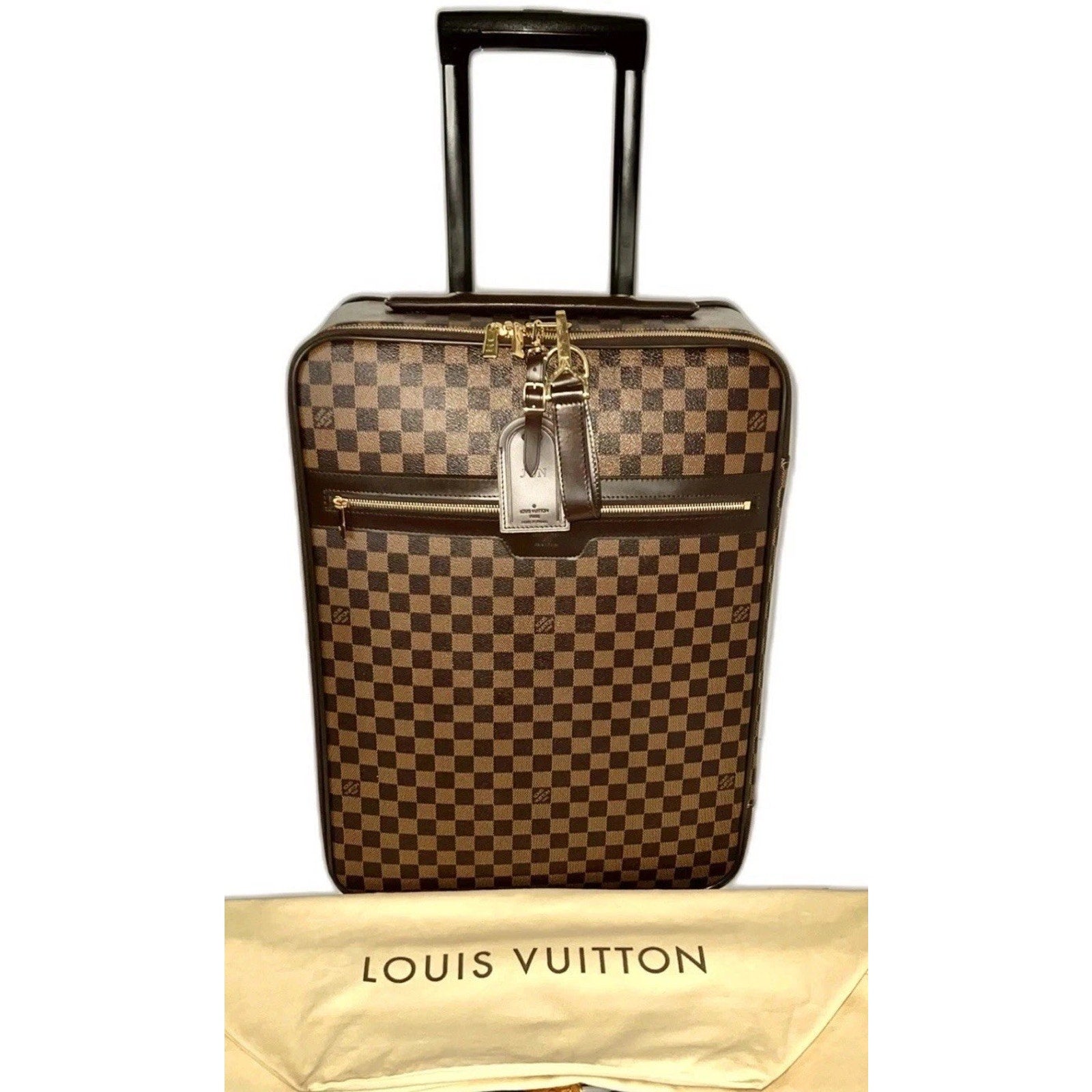 Louis Vuitton Pegase Legere Damier Upright Suitcase + Coa Garment Dust-bag
