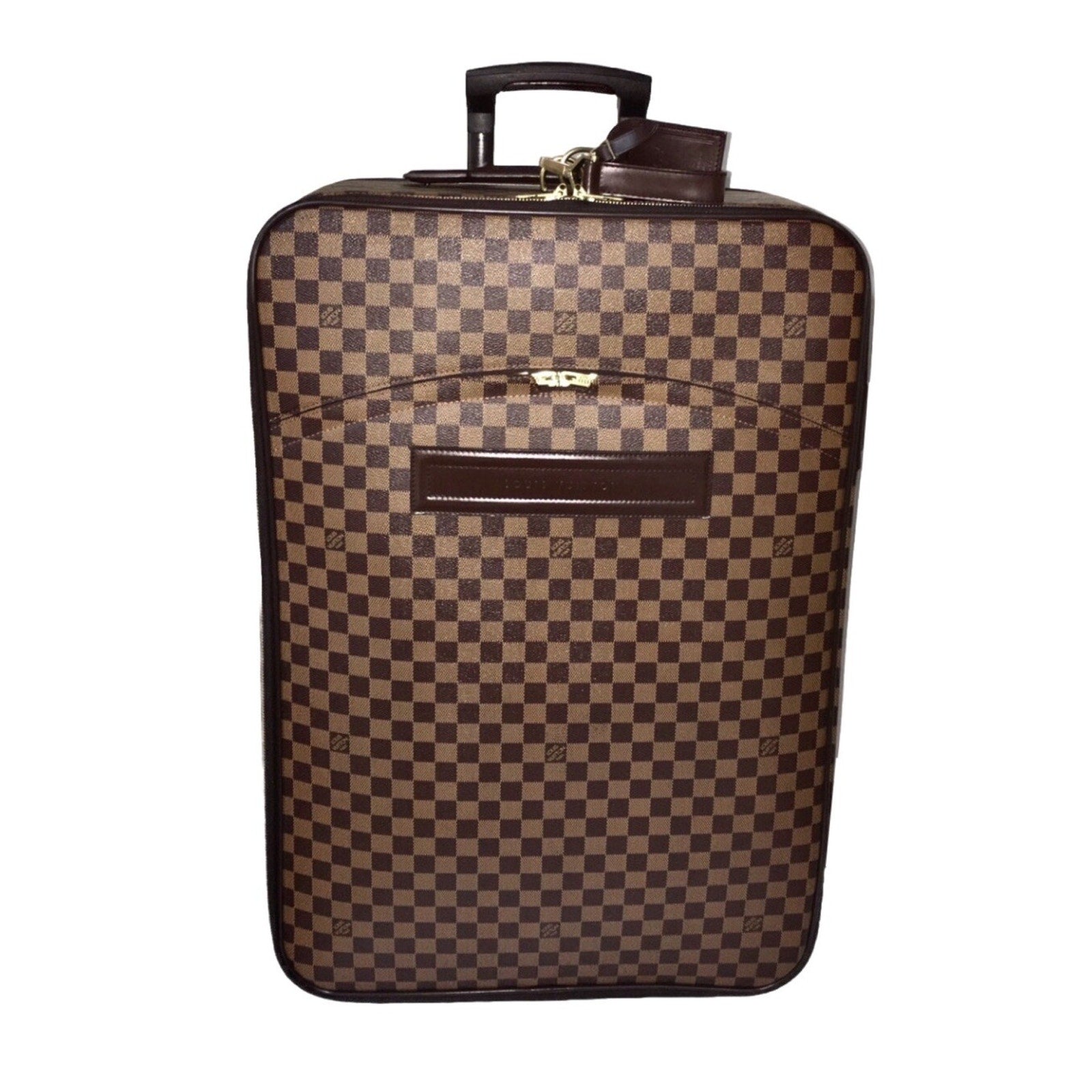 Louis Vuitton Pegase Rolling Suitcase Damier Ebene w/ Dust-Bag Gament Bag Cover