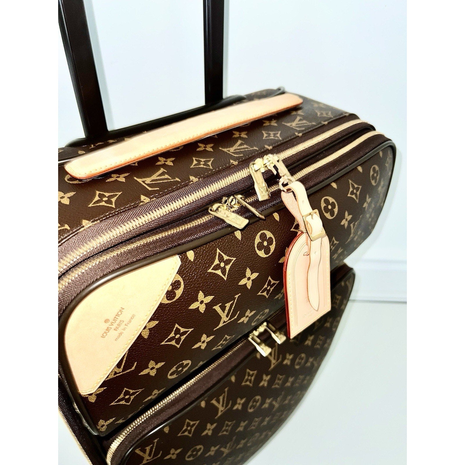Louis Vuitton Business Pegase 55 w/ Protective Cover Suitcase Bag Monogram