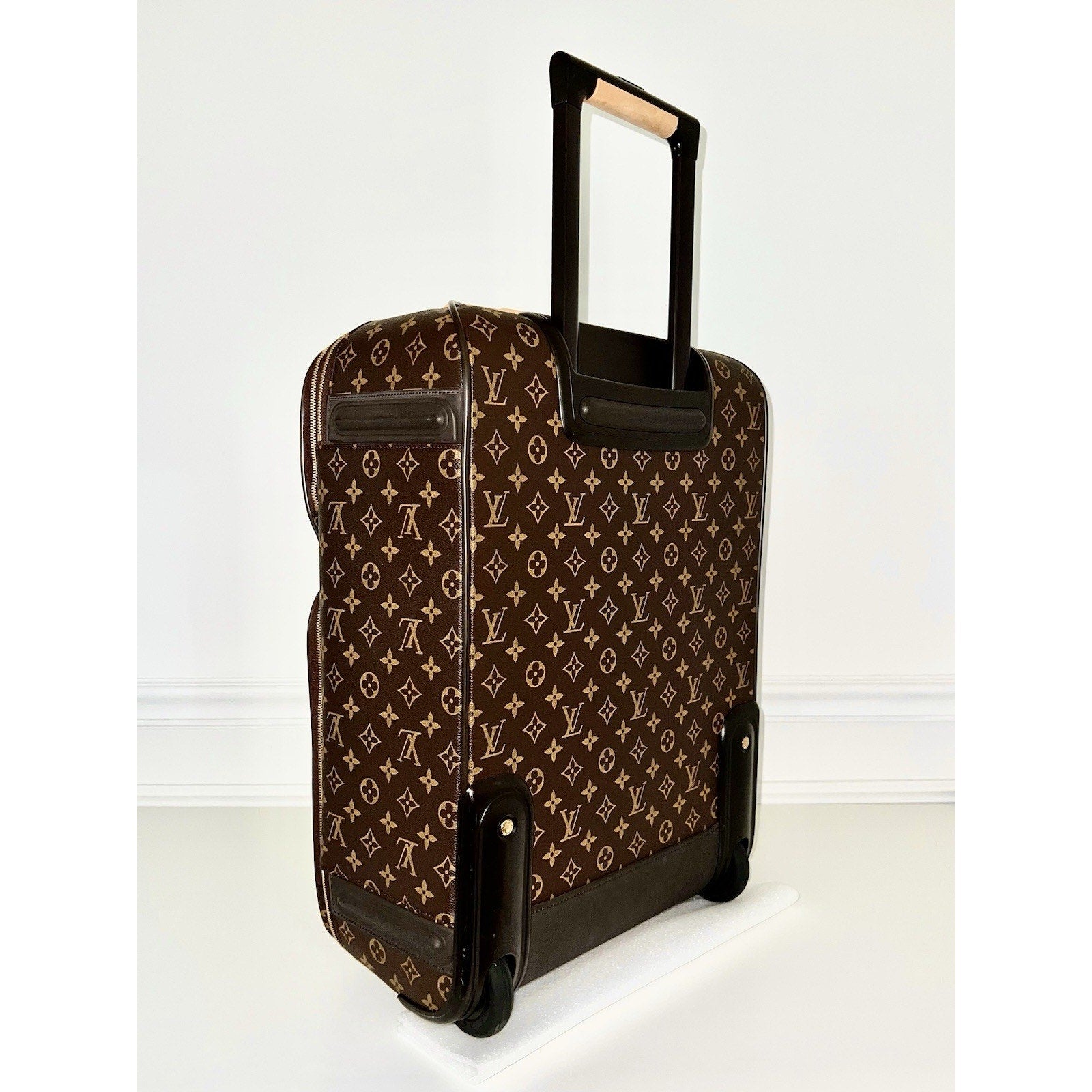 Louis Vuitton Business Pegase 55 w/ Protective Cover Suitcase Bag Monogram