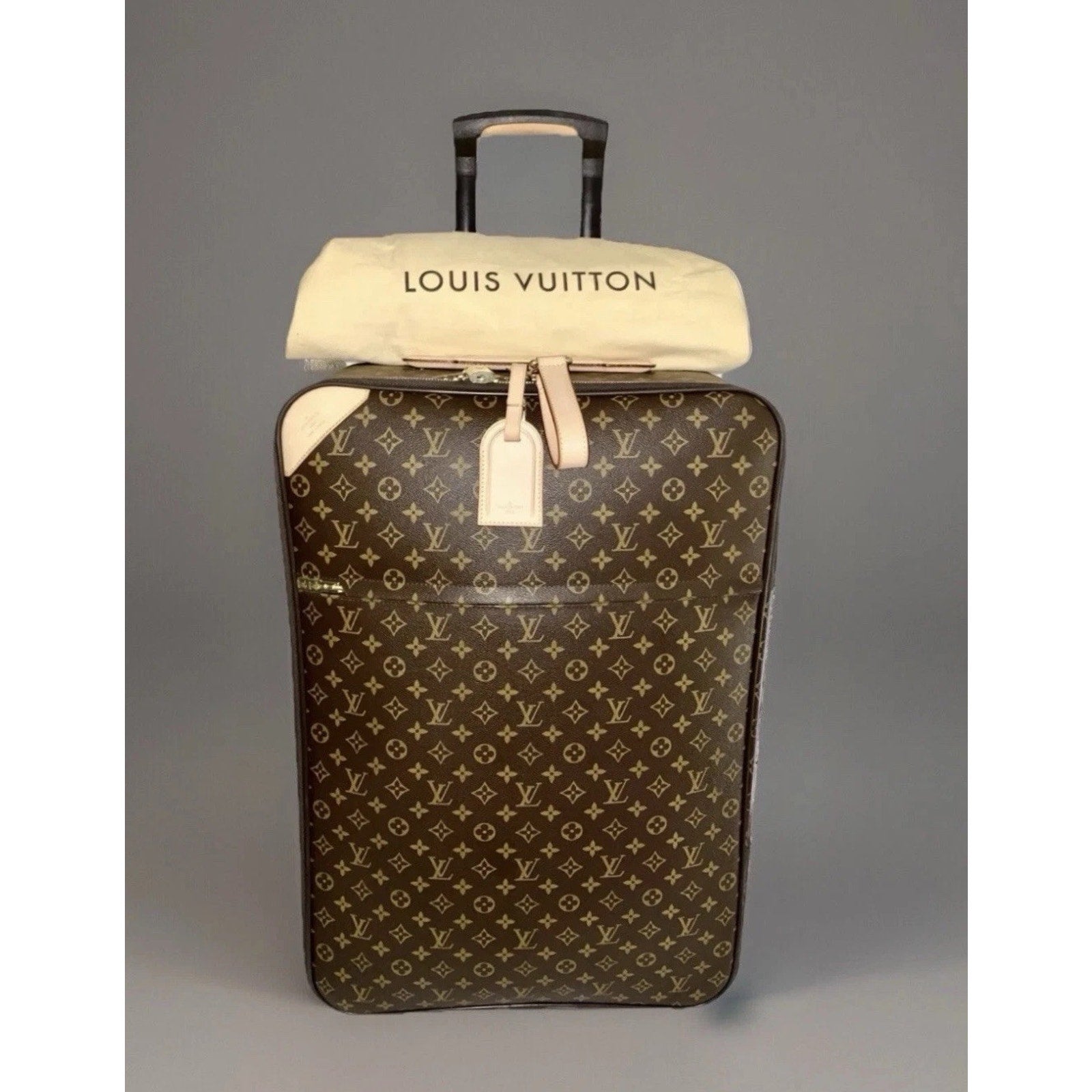 Louis Vuitton Pegase 70 Monogram XL Suitcase + Garment COA Dust-bag Padlock