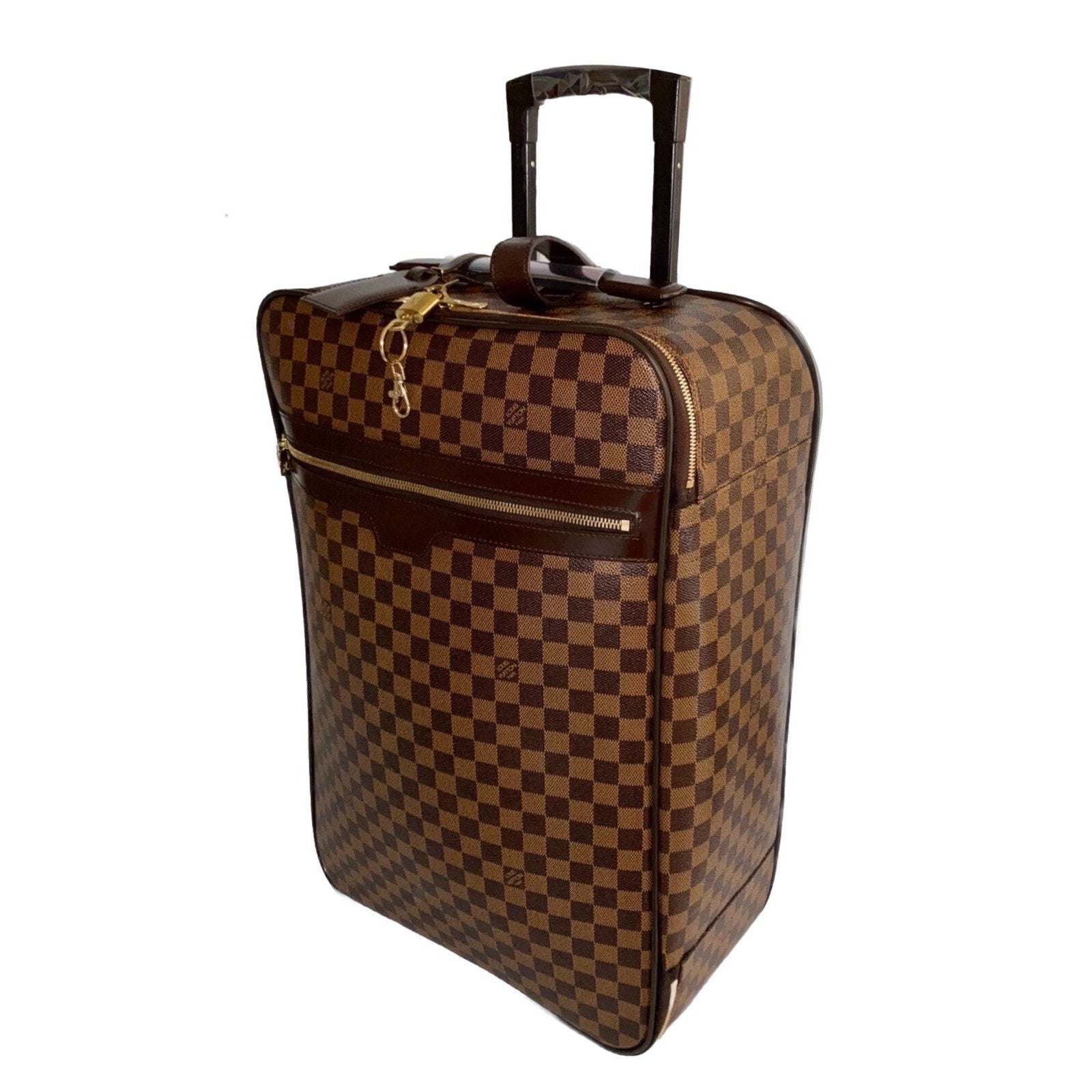 Louis Vuitton Pegase 21 Upright Travel Bag Damier Ebene w/ Dust-bag Lock Strap