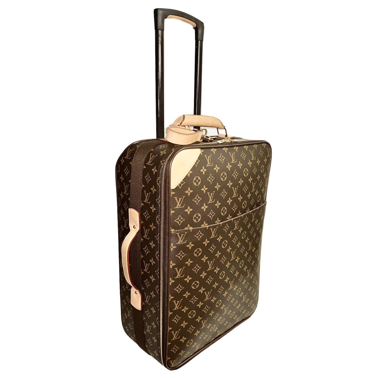 Louis Vuitton Pegase Monogram Suitcase Bag Cabin sz w/ Coa Garment Dust-bag