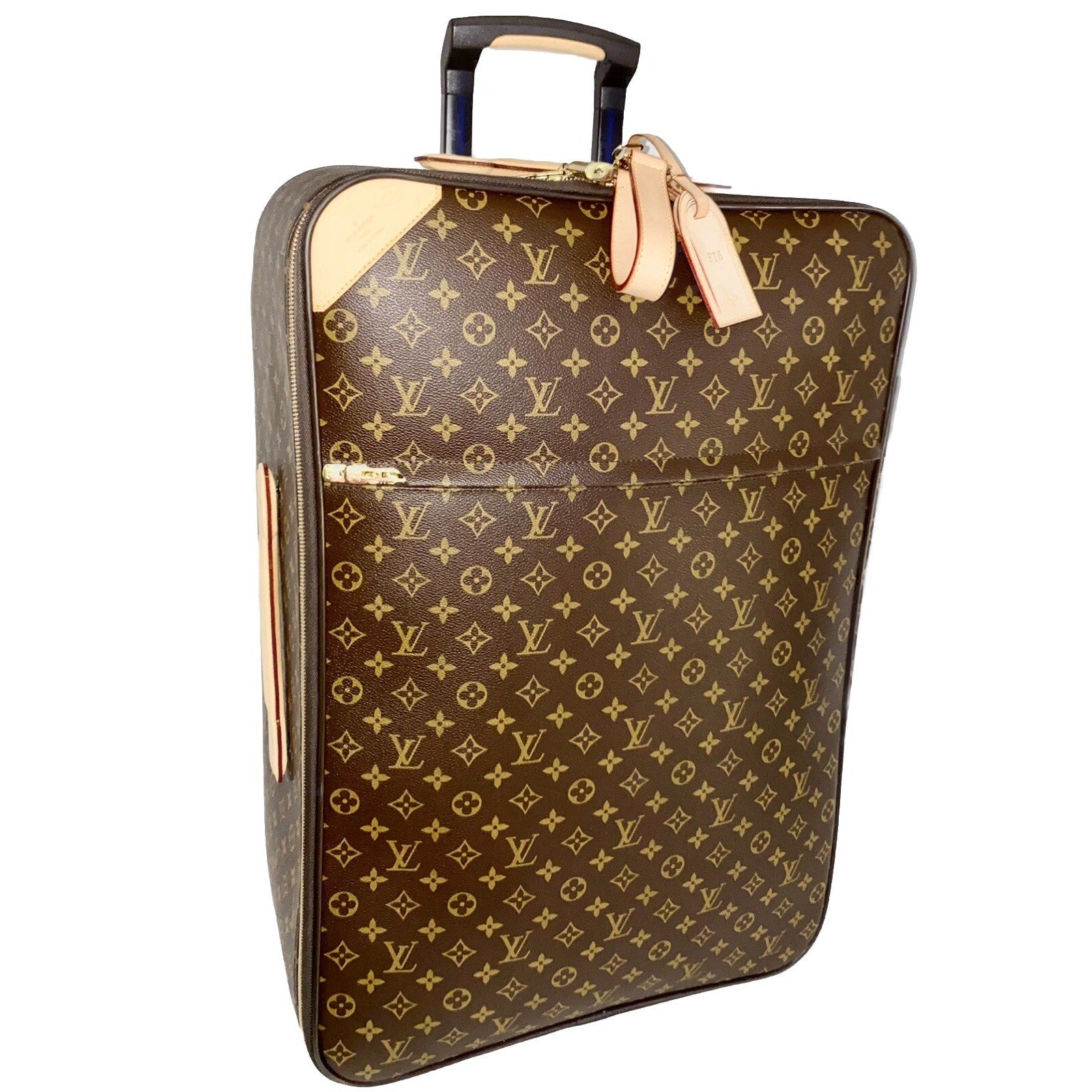 Louis Vuitton Pegase 70 Monogram Suitcase Rolling Luggage w/ Garment & Dust-bag