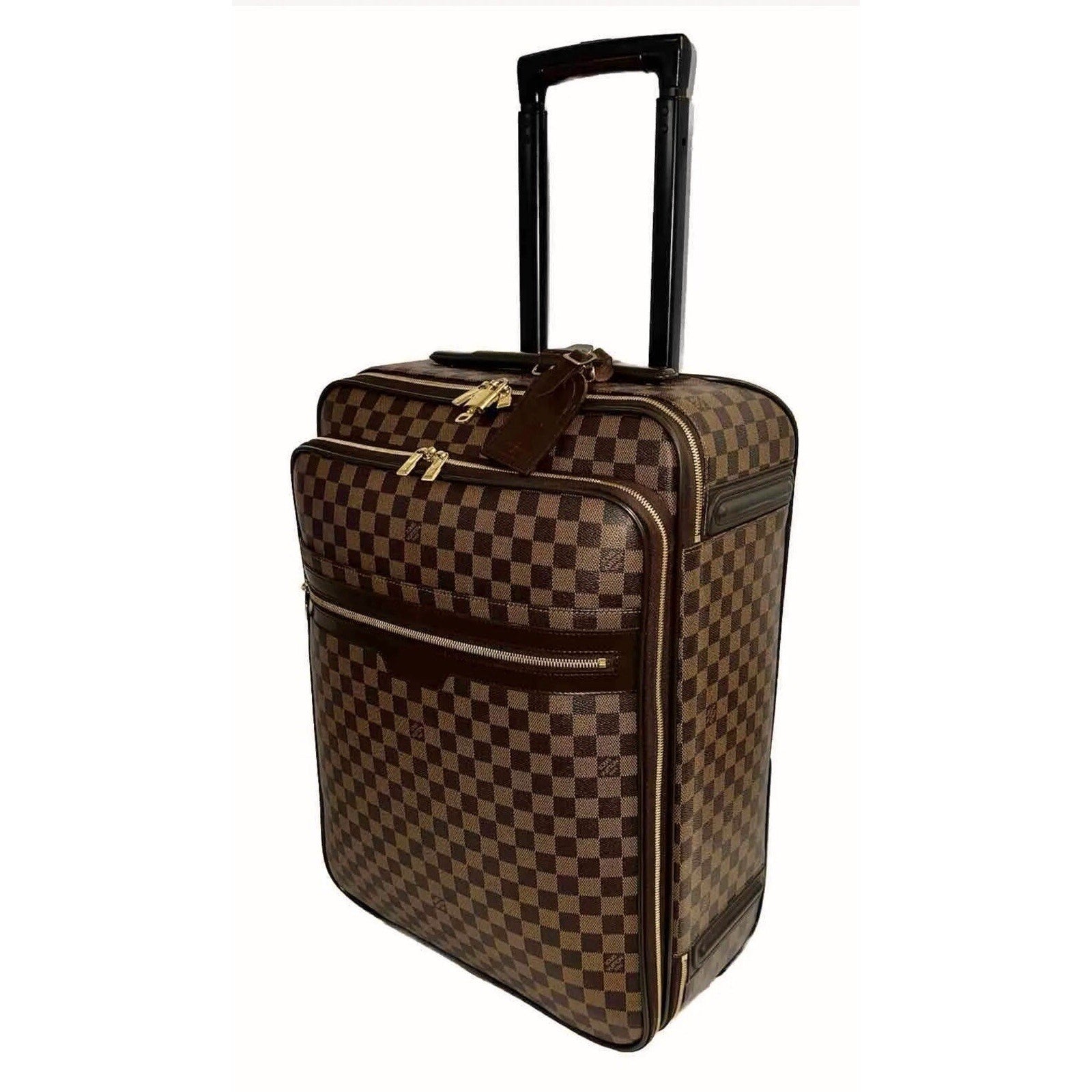 Louis Vuitton Pegase Business Suitcase Damier Ebene w/ Dustbag Strap Garment Bag