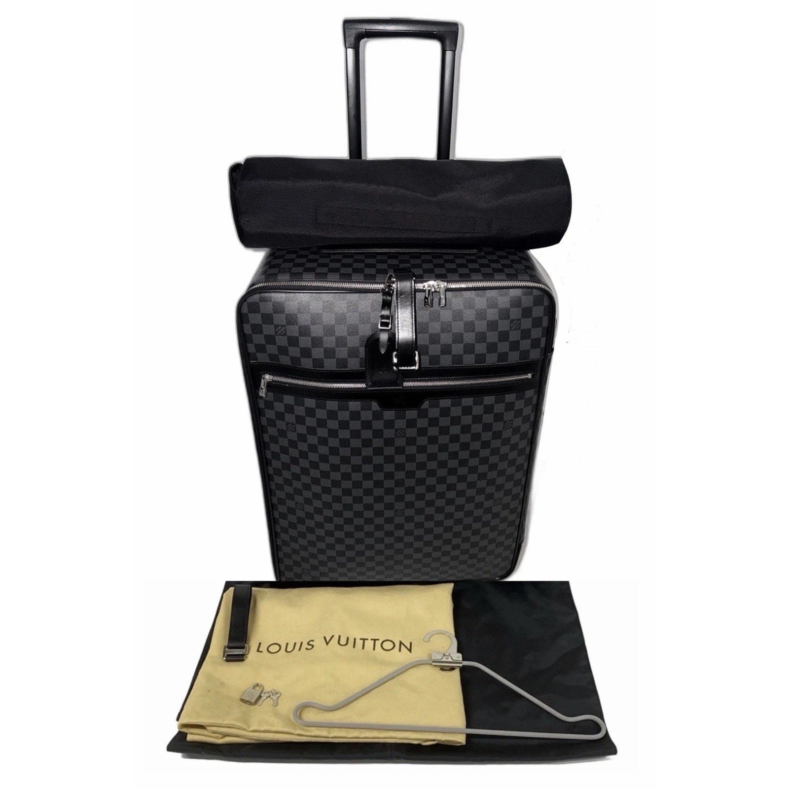 Louis Vuitton Pegase 65 Graphite Ebene Suitcase Upright Luggage Pristine