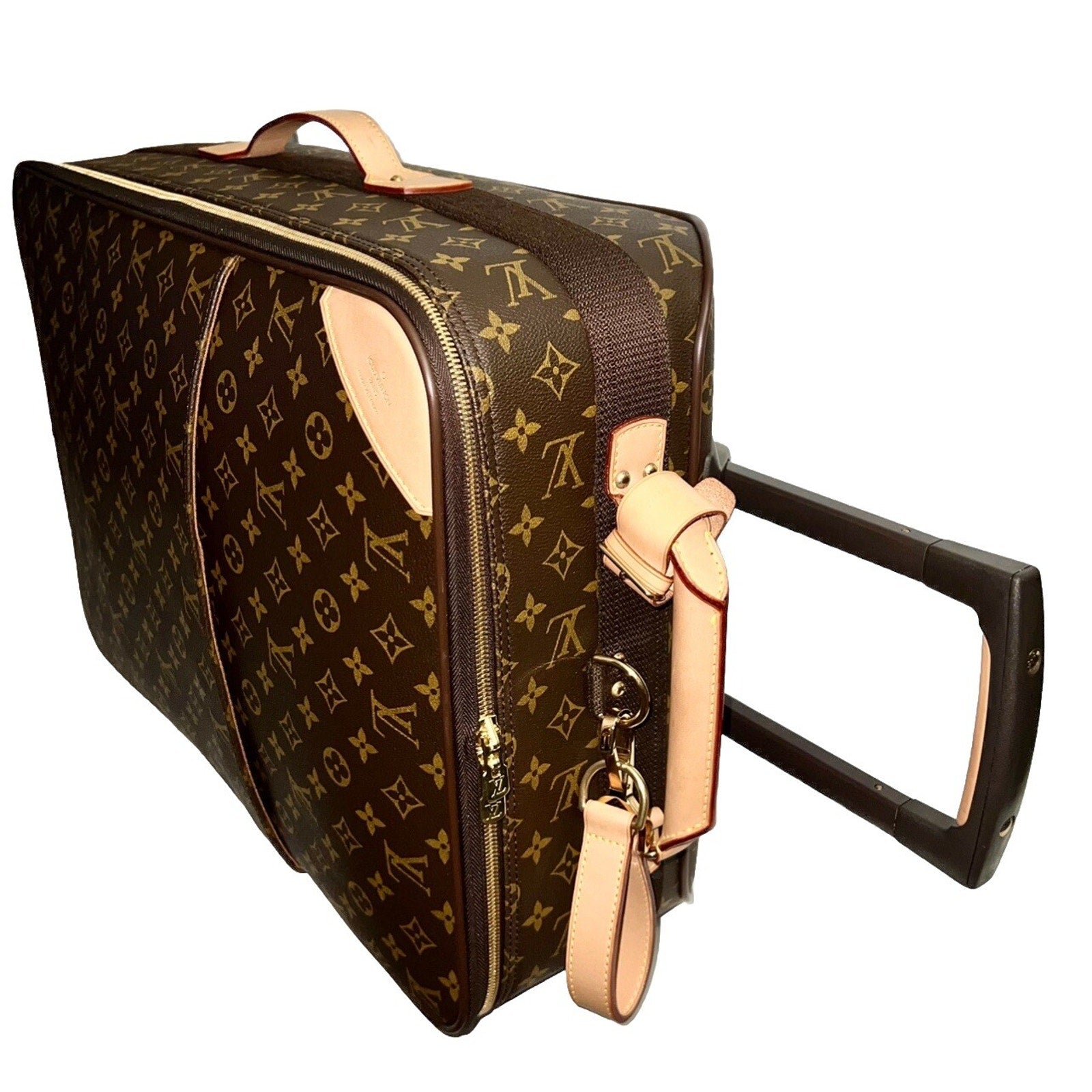 Louis Vuitton Pegase Monogram Suitcase Bag Cabin sz w/ Coa Garment Dust-bag
