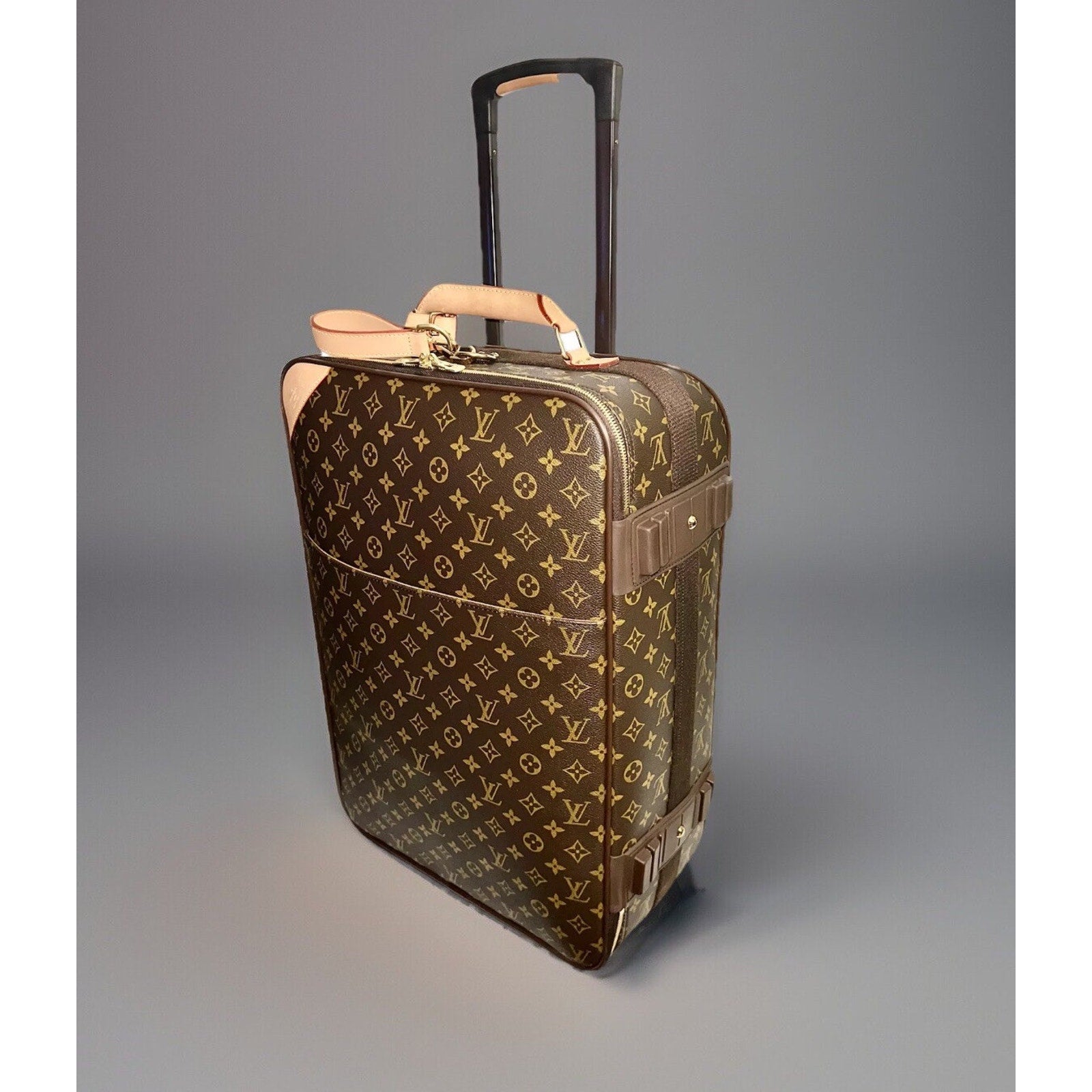 Louis Vuitton Pegase 55 Roller Suitcase Bag Coa Dust-bag Strap Lock Key