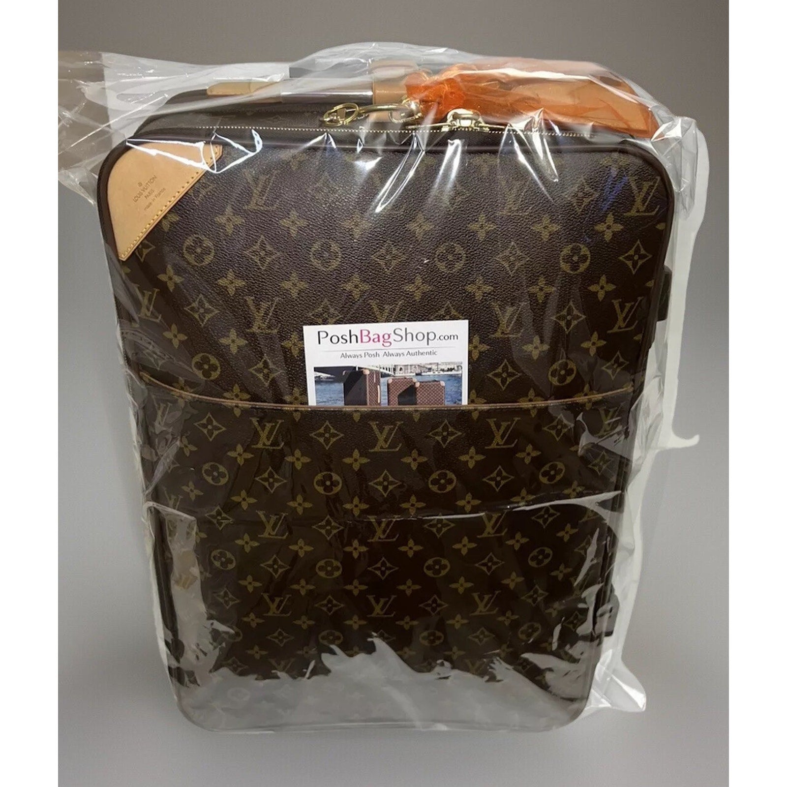 Louis Vuitton Pegase 55 Suitcase + Garment Hanger Certificate of Authenticity!