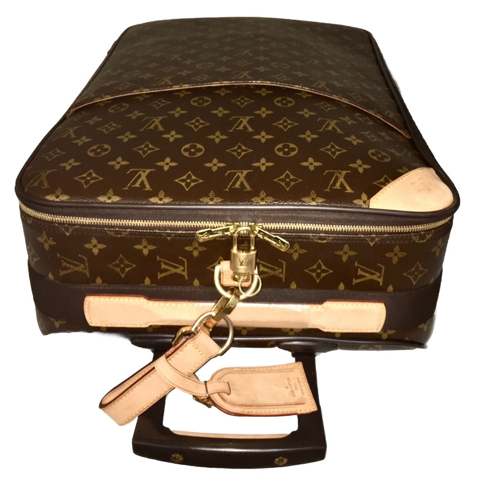 Authentic Louis Vuitton Pegase 55 Monogram Suitcase w/ Coa Dust-bag Name Tag