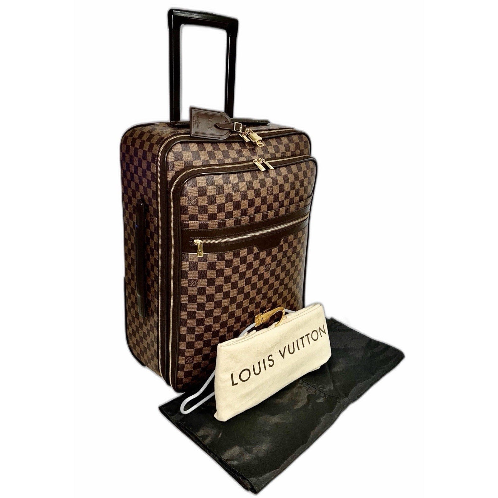 Louis Vuitton Pegase Business Suitcase Damier Ebene w/ Dustbag Garment Bag