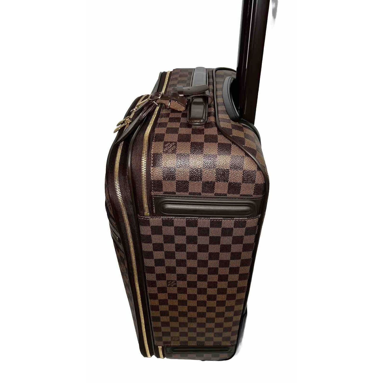 Louis Vuitton Pegase Business Suitcase Damier Ebene w/ Dustbag Strap Garment Bag