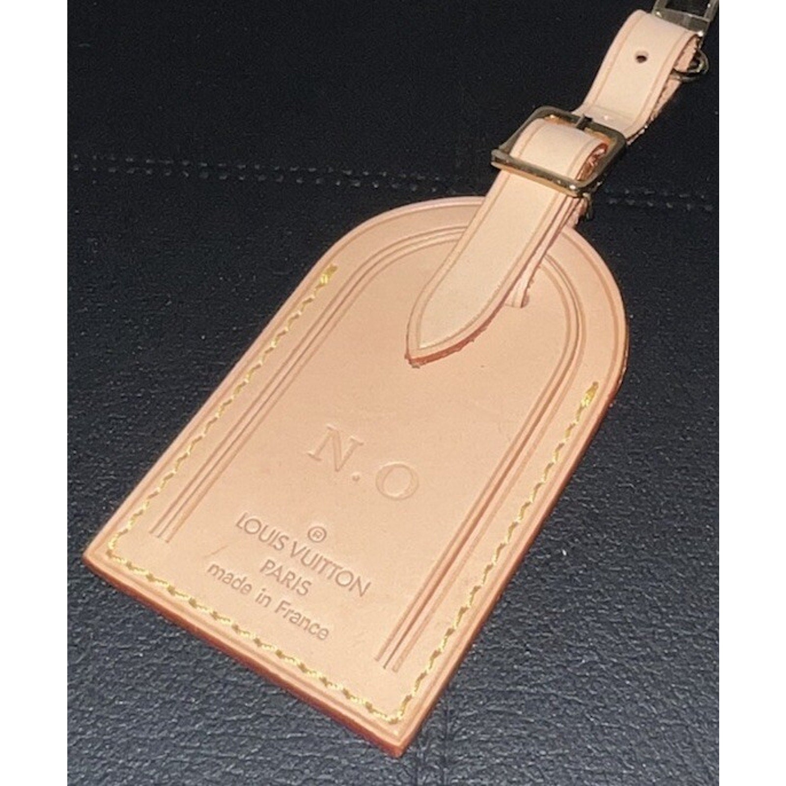 Louis Vuitton Name Tag N O Initials Goldtone - France