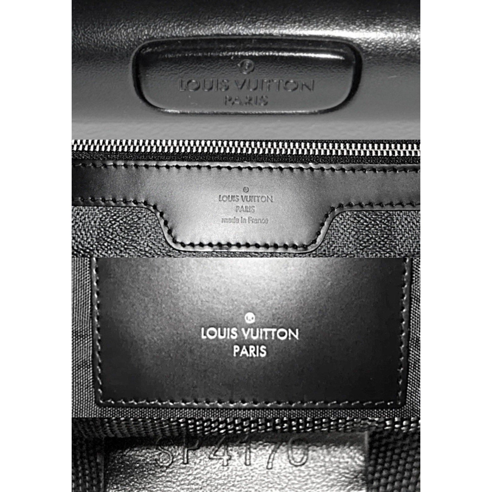 Louis Vuitton Pegase 65 Graphite Suitcase Bag Silver zip w/ Coa Pro Cover