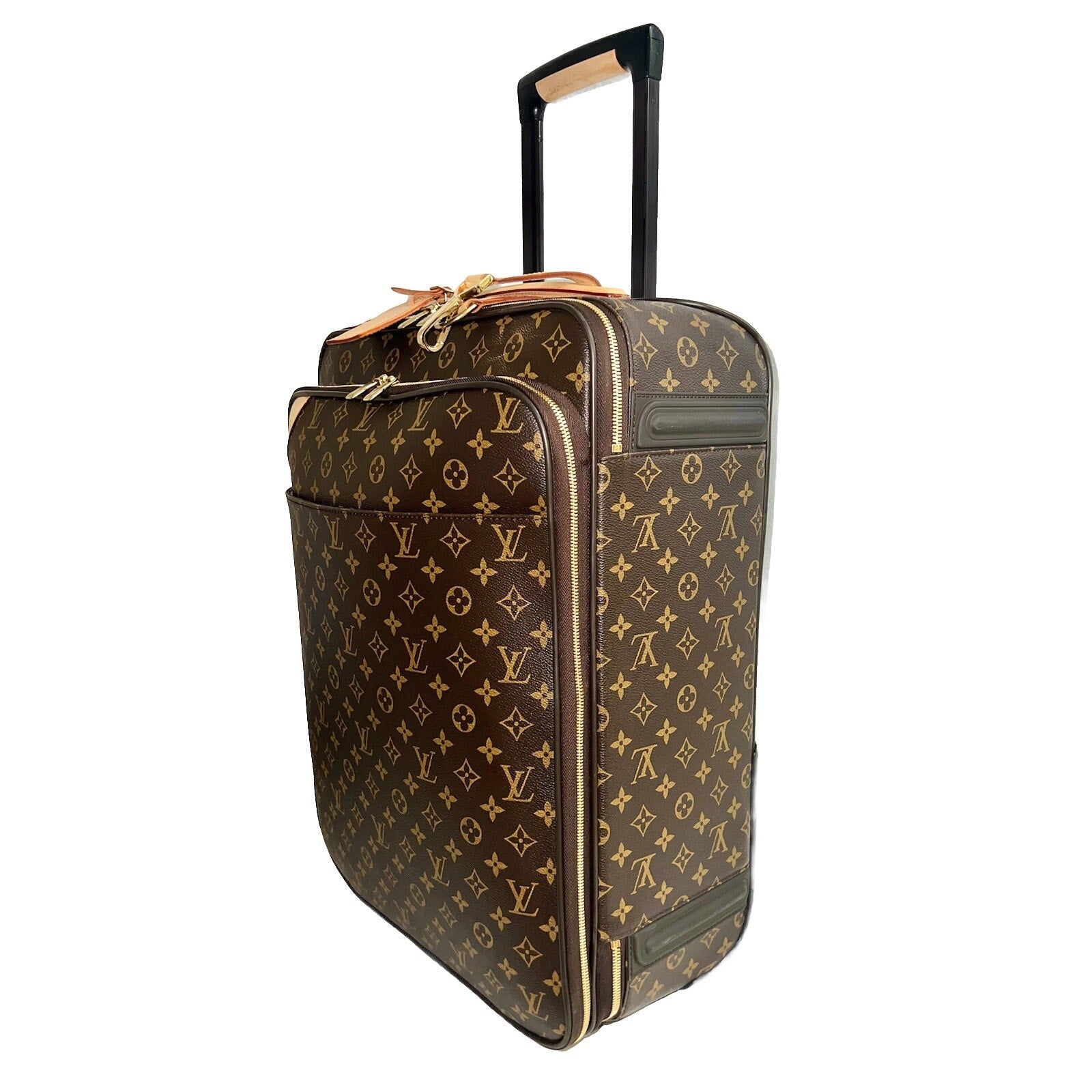 Louis Vuitton Business Pegase 55 Suitcase Monogram w/ Garment bag Dustbag Travel