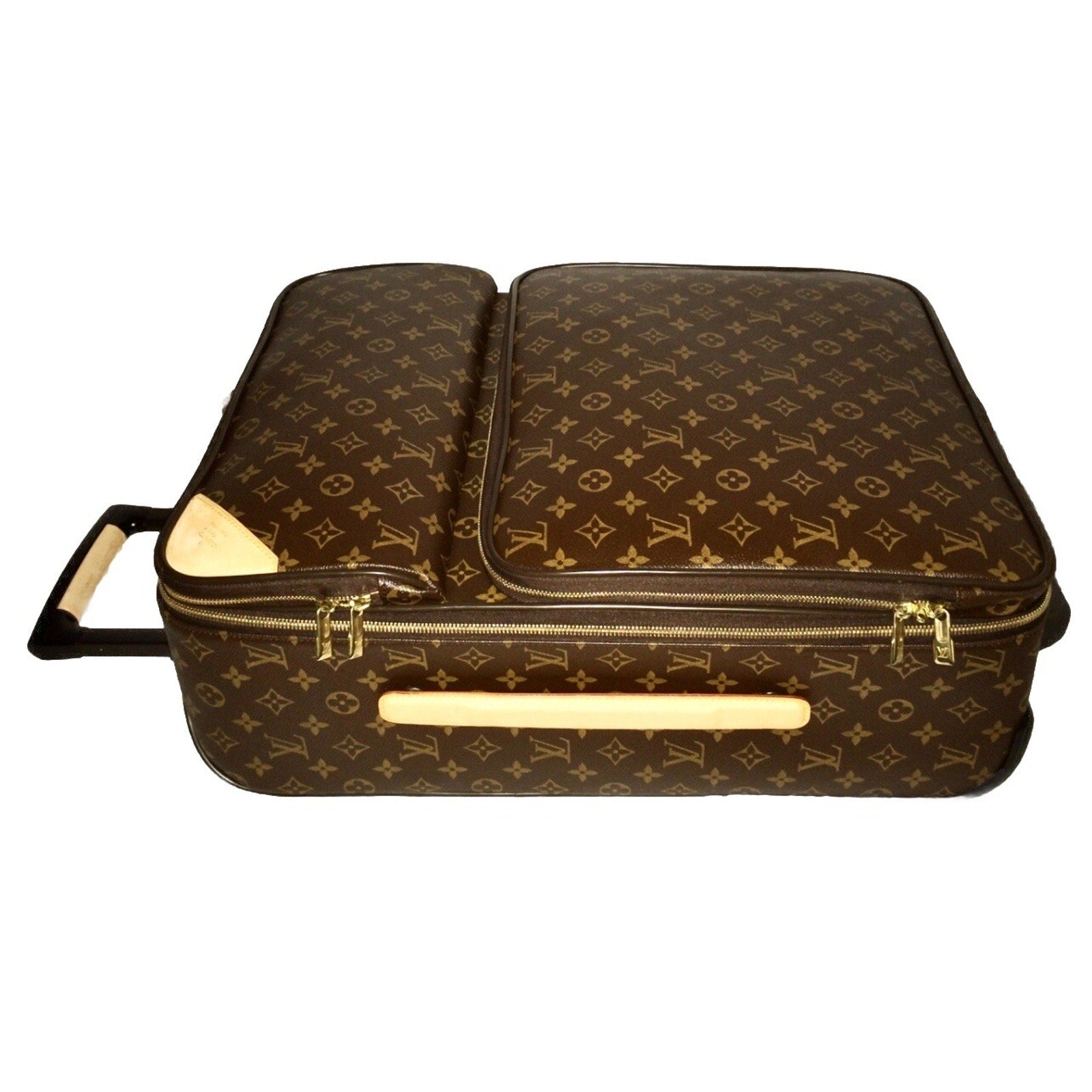 Louis Vuitton Business Pegase 55 w/ Protective Cover Suitcase Bag Monogram