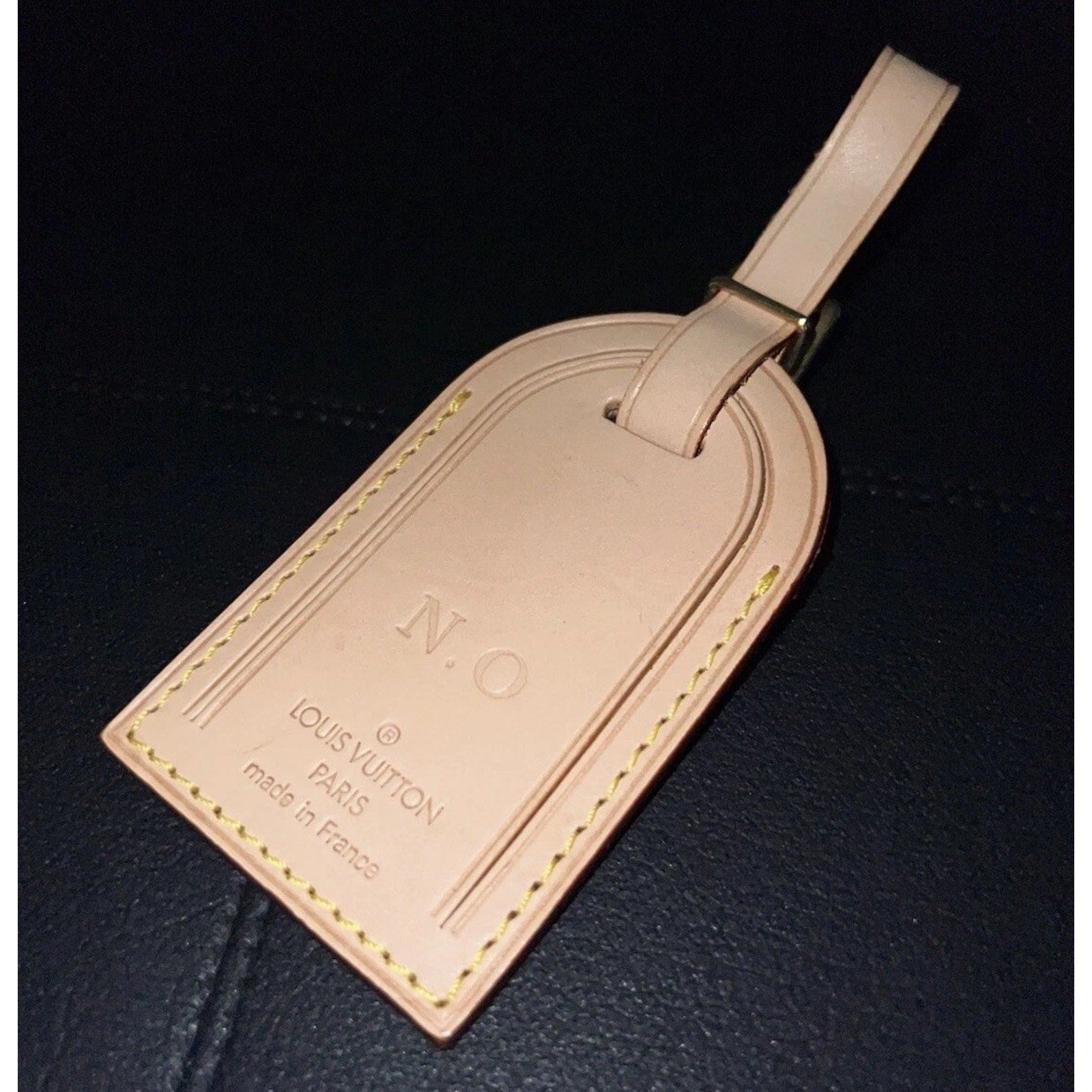 Louis Vuitton Name Tag N O Initials Goldtone - France