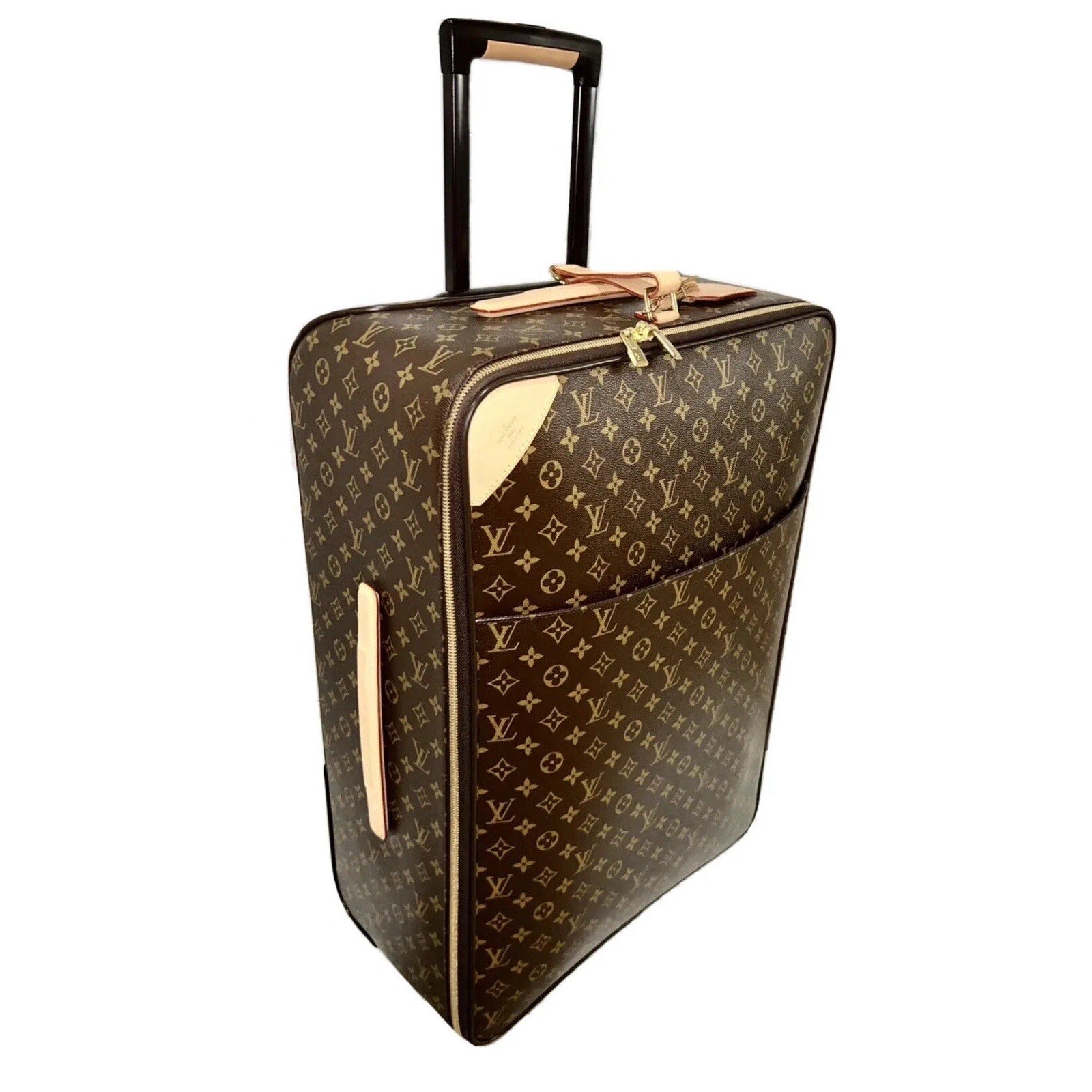 Louis Vuitton Pegase 65 Suitcase Business Class Luggage Bag w/ Jacket Cover