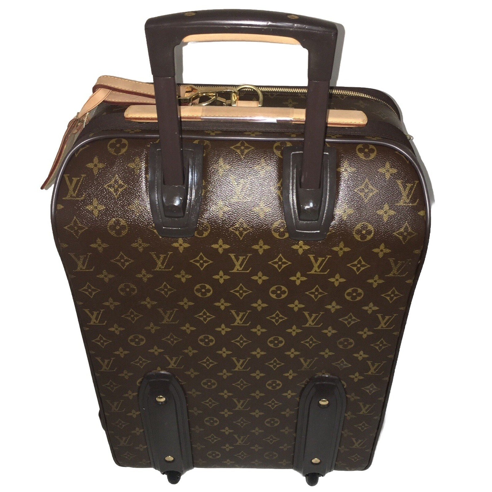 Authentic Louis Vuitton Pegase 55 Monogram Suitcase w/ Coa Dust-bag Name Tag