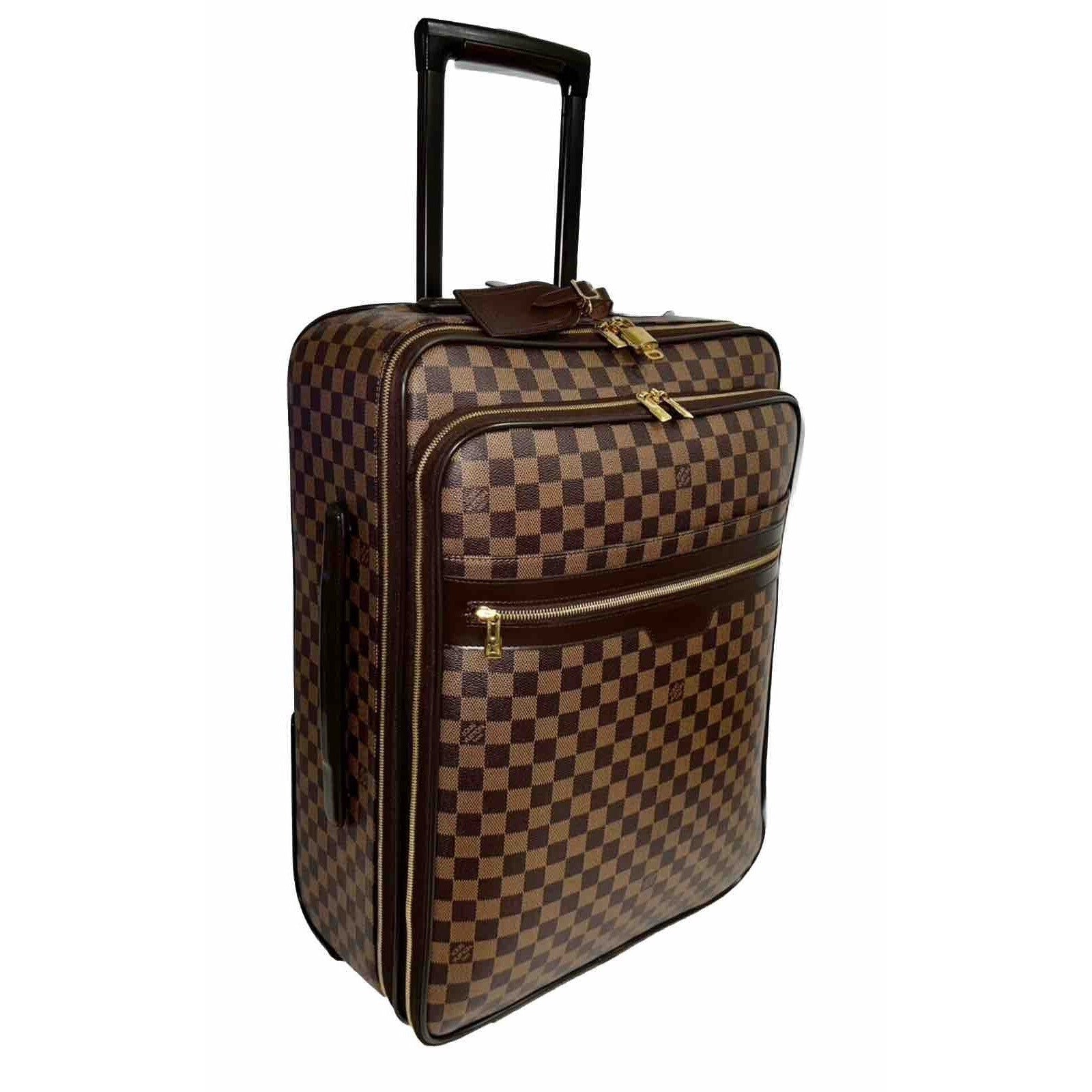 Louis Vuitton Pegase Business Suitcase Damier Ebene w/ Dustbag Strap Garment Bag