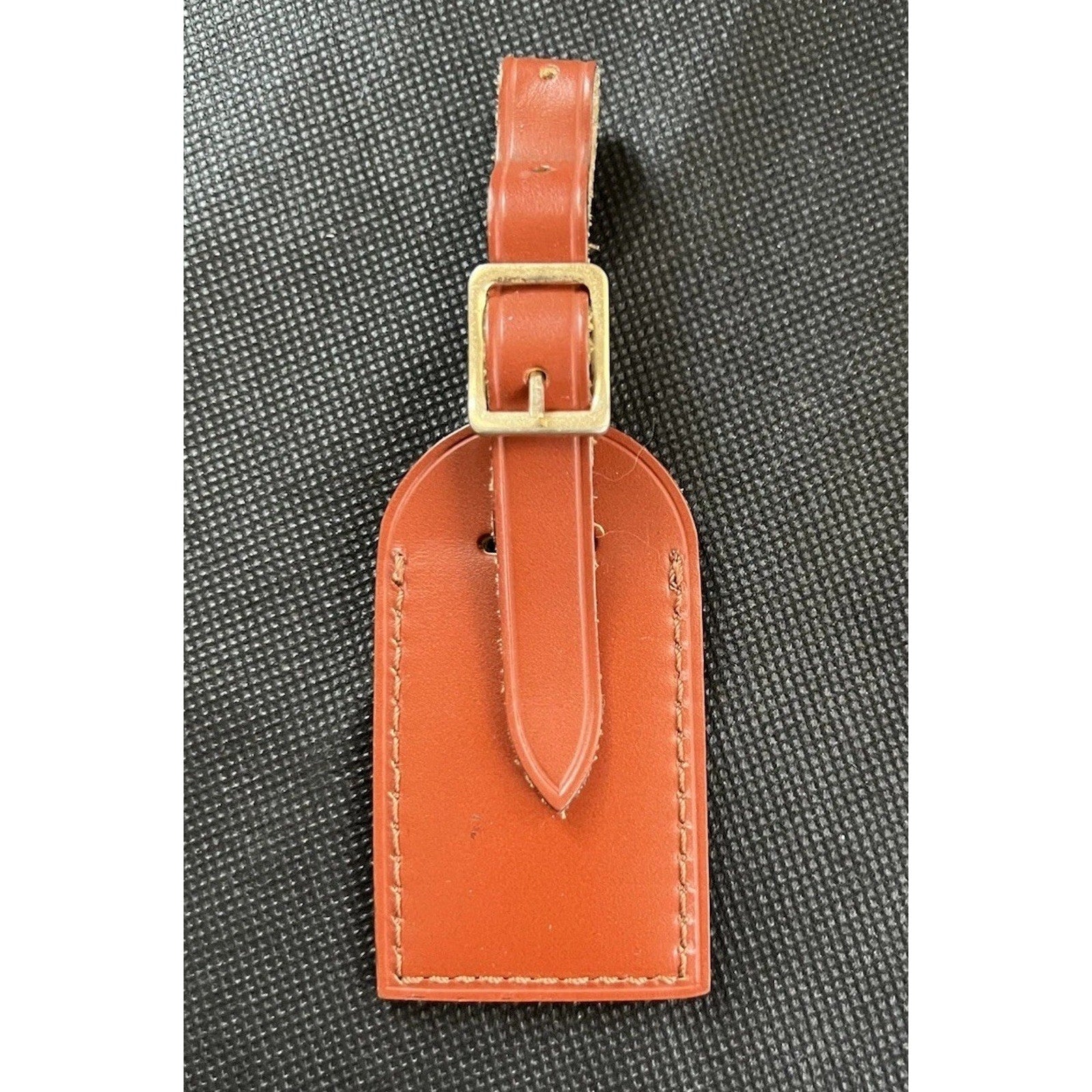 Louis Vuitton Kenyan Fawn Name Tag Goldtone Small - 1 pc France