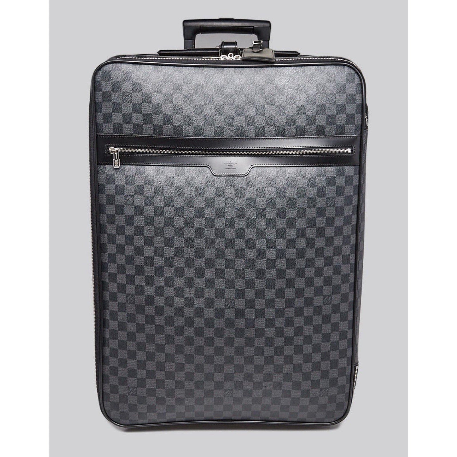 Louis Vuitton Pegase 65 Graphite Ebene Suitcase Rolling Travel Bag Pristine